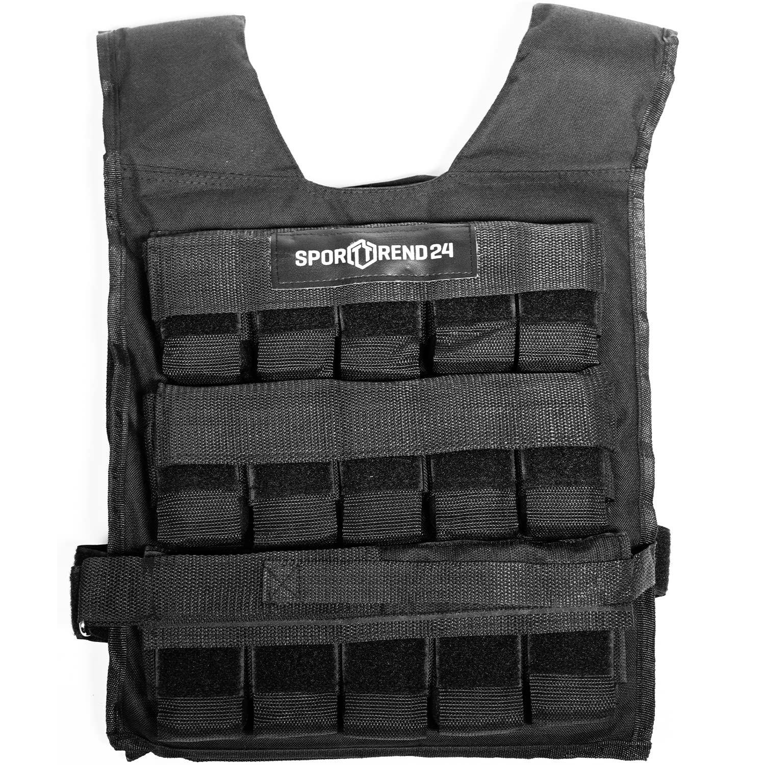 Produktbild von Sporttrend 24® Gewichtsweste Mit Herausnehmbaren Gewichten Gr Enwahl Trainingsweste Fitnessweste Sportweste Weighted Vest Laufweste Fitness Weste F R Klimmz Ge Liegest Tze Kniebeuge Laufen