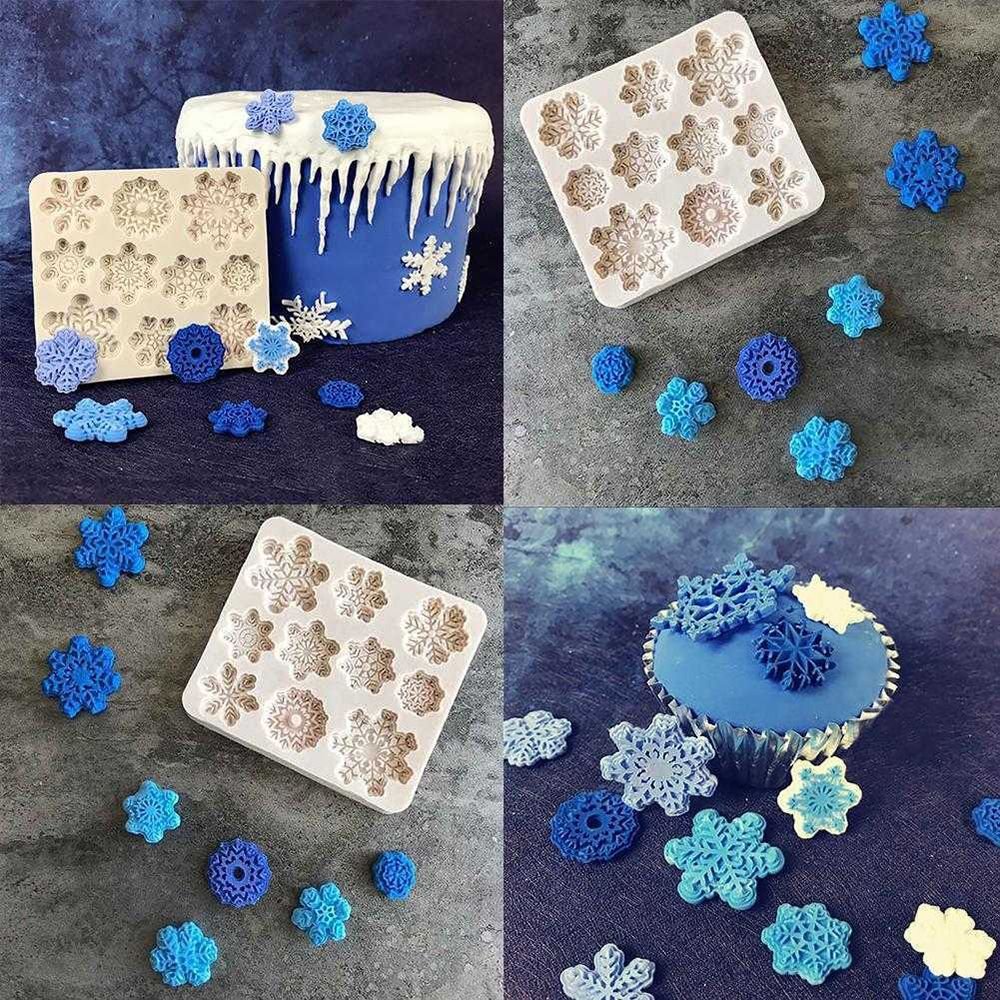 Sneeuwvlok Fondant Silicone Mold Cake Decoratie De... - Grandado