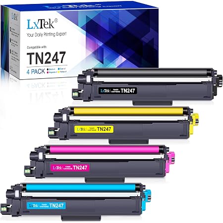 LxTek TN247 Compatible Toner Brother - Lot 2 Noir Pour Imprimantes MFC HL DCP