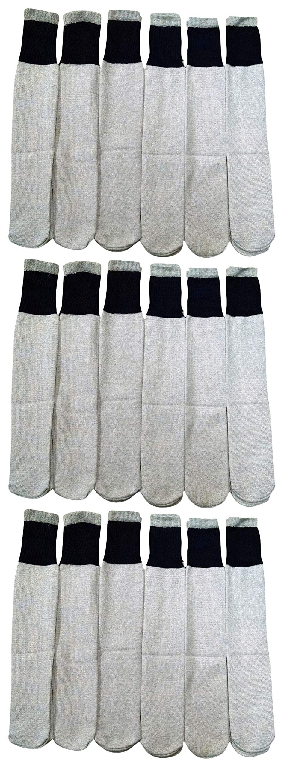 SOCKS'NBULK 18 Pairs Of Wholesale Womens Full Cushion Thermal Tube Socks, Cold Resistant (18, 9-11)