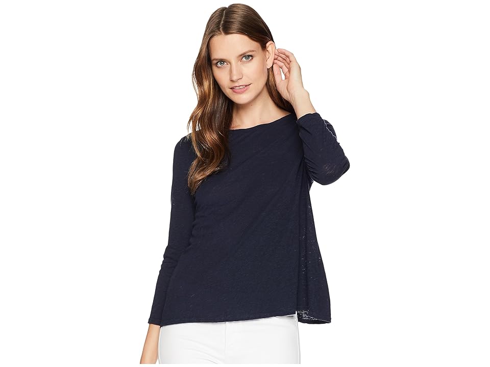 

Three Dots Eco Knit 3/4 Sleeve Top (Night Iris) Women's Clothing, Navy