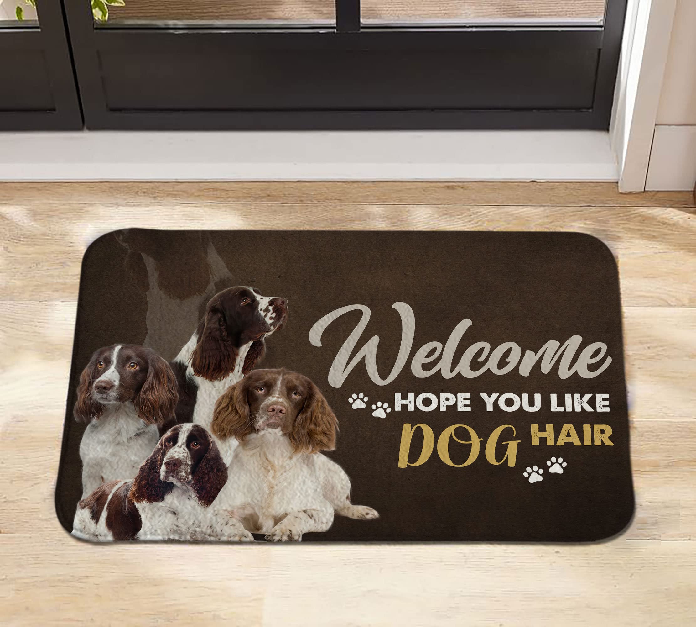 Welcome Hope You Like Dog Hair Doormat,Welcome Doormat,Outdoor Door Mat,Personalized Doormat,Housewarming Decor Gift 24x16 Inch — image 1