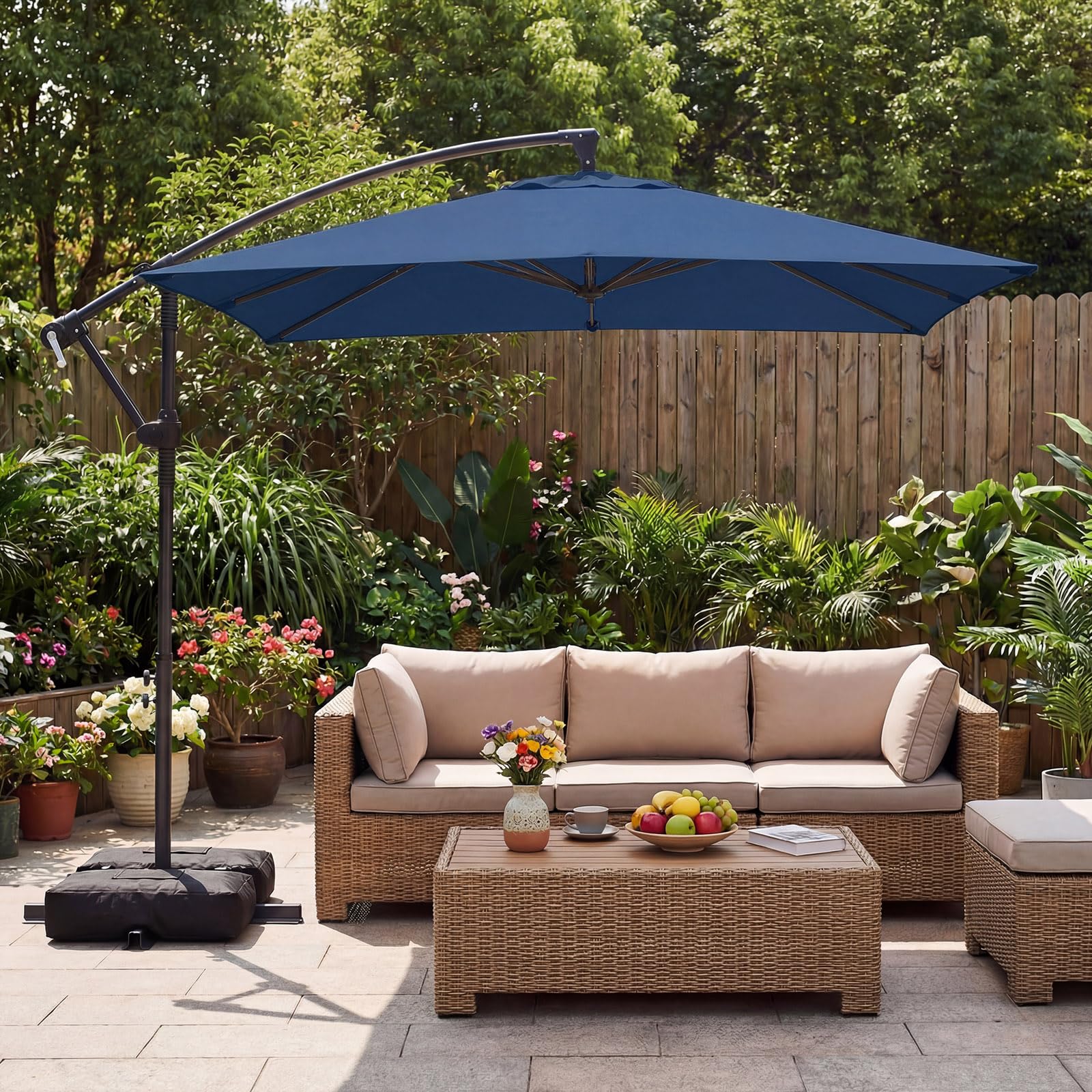 8 foot patio umbrella frame Tangkula 8x8 FT with Base Included, Square Offset Cantilever Outdoor Umbrella with 360 Degree Rotation, Crank Handle, Sandbags, Ribs for Pool Deck Garden Backyard : Patio, Lawn & Garden dam/21514351_kingman20241119_0001_film... used electric bikes for sale OEM use handle Color:Chocolate