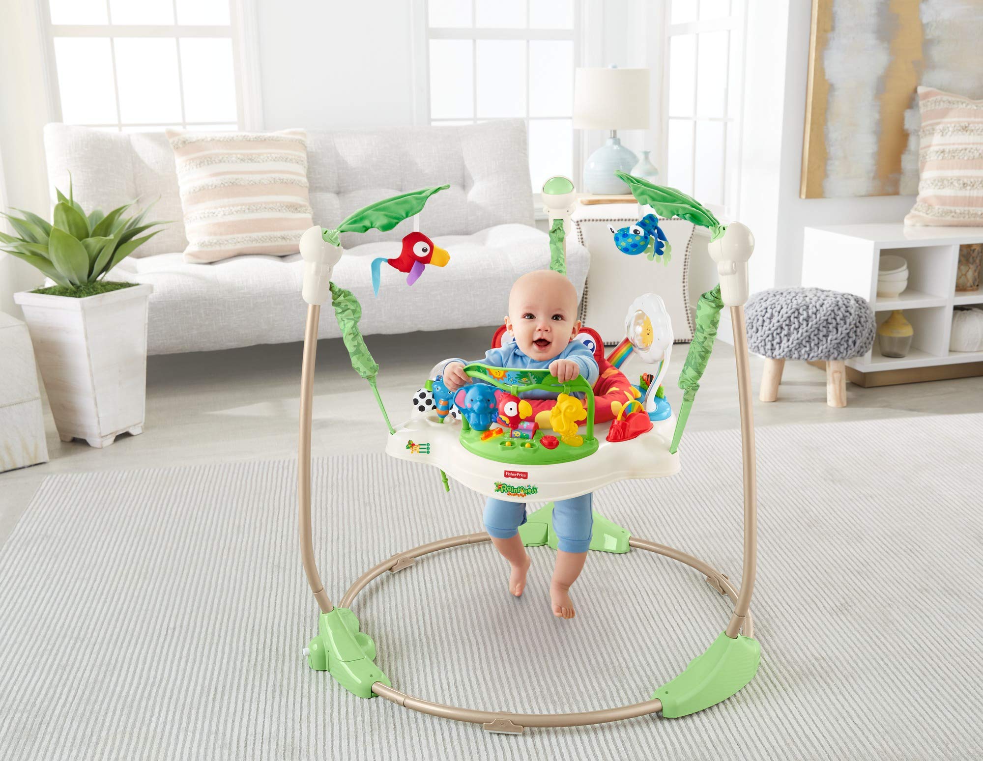 FisherPrice Rainforest Jumperoo, Freestanding Infant Activity Center