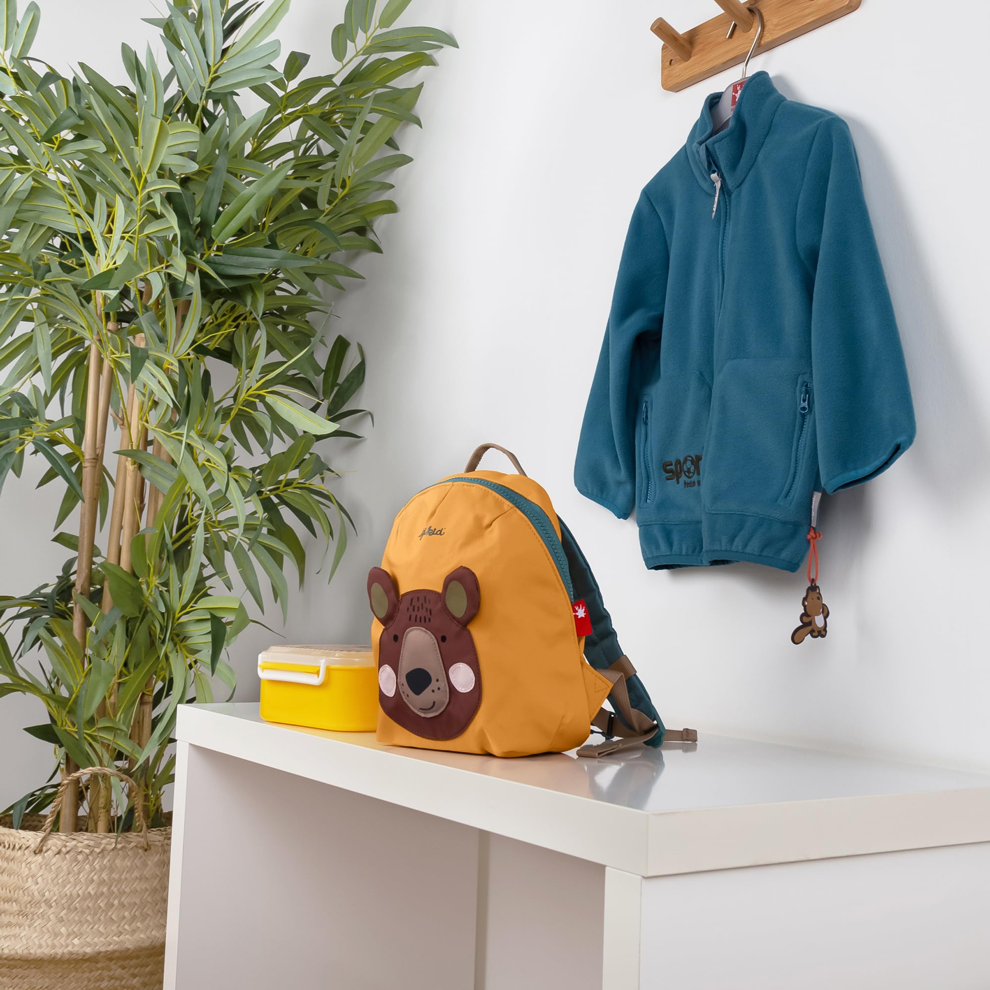 Sigikid Mädchen und Jungen, Kinder-Rucksack mit Tiermotiv Bär, empfohlen für 2-5 Jährige, Braun, 25223 Mini Zaino con Motivo Animale, Marrone Orso, 24x22x10 cm Unisex-Bambini