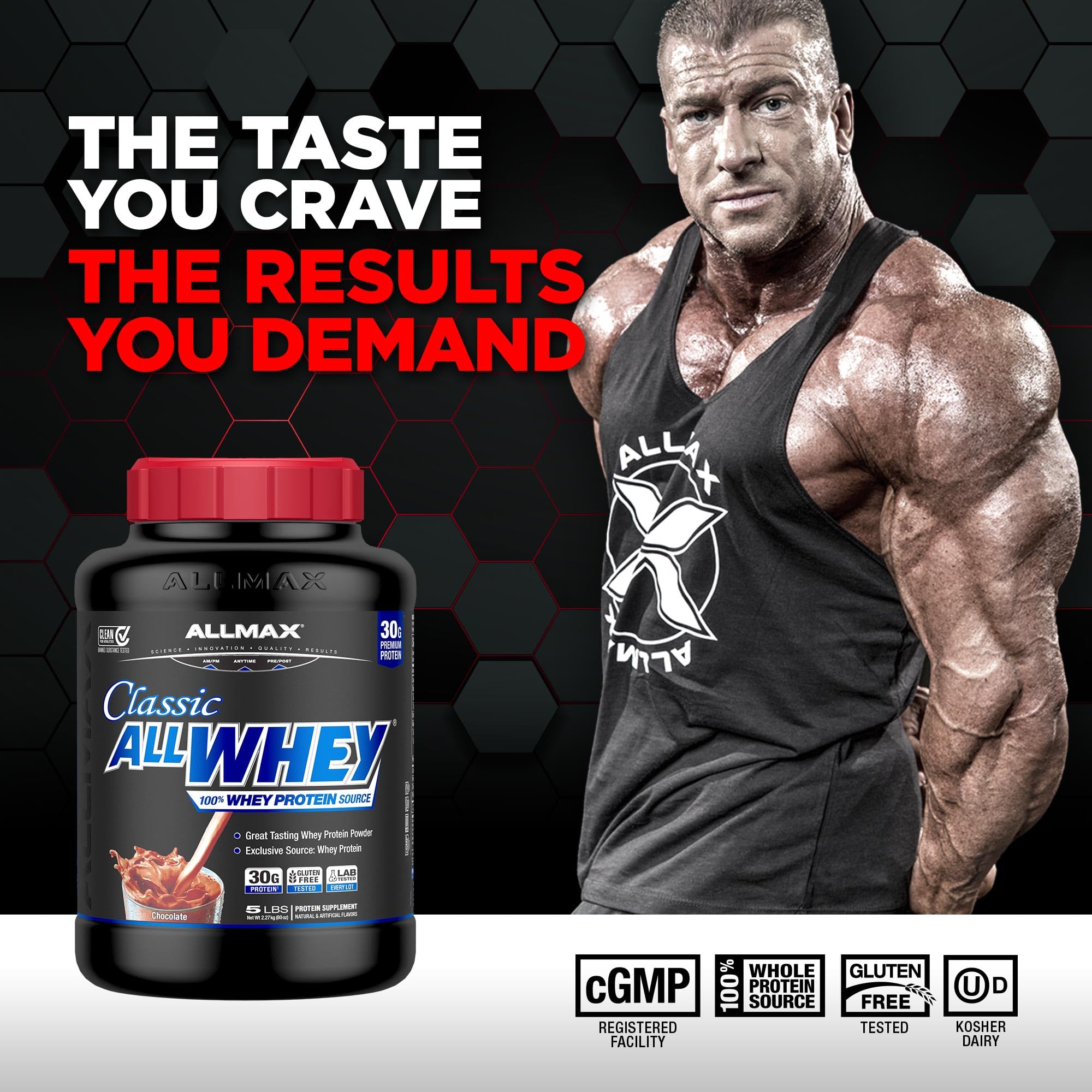 ALLMAX AllWhey Classic Whey Protein Powder, Vanilla, 2 lb — Amazon image 2