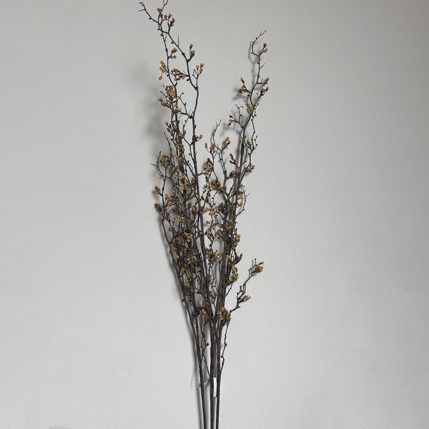 Rustic Reach Weigela Flower Artificial Stems | Fake Twigs & Branches for Vase Decoration | Fall Indoor Home Office Decor | 63" Tall, Yellow