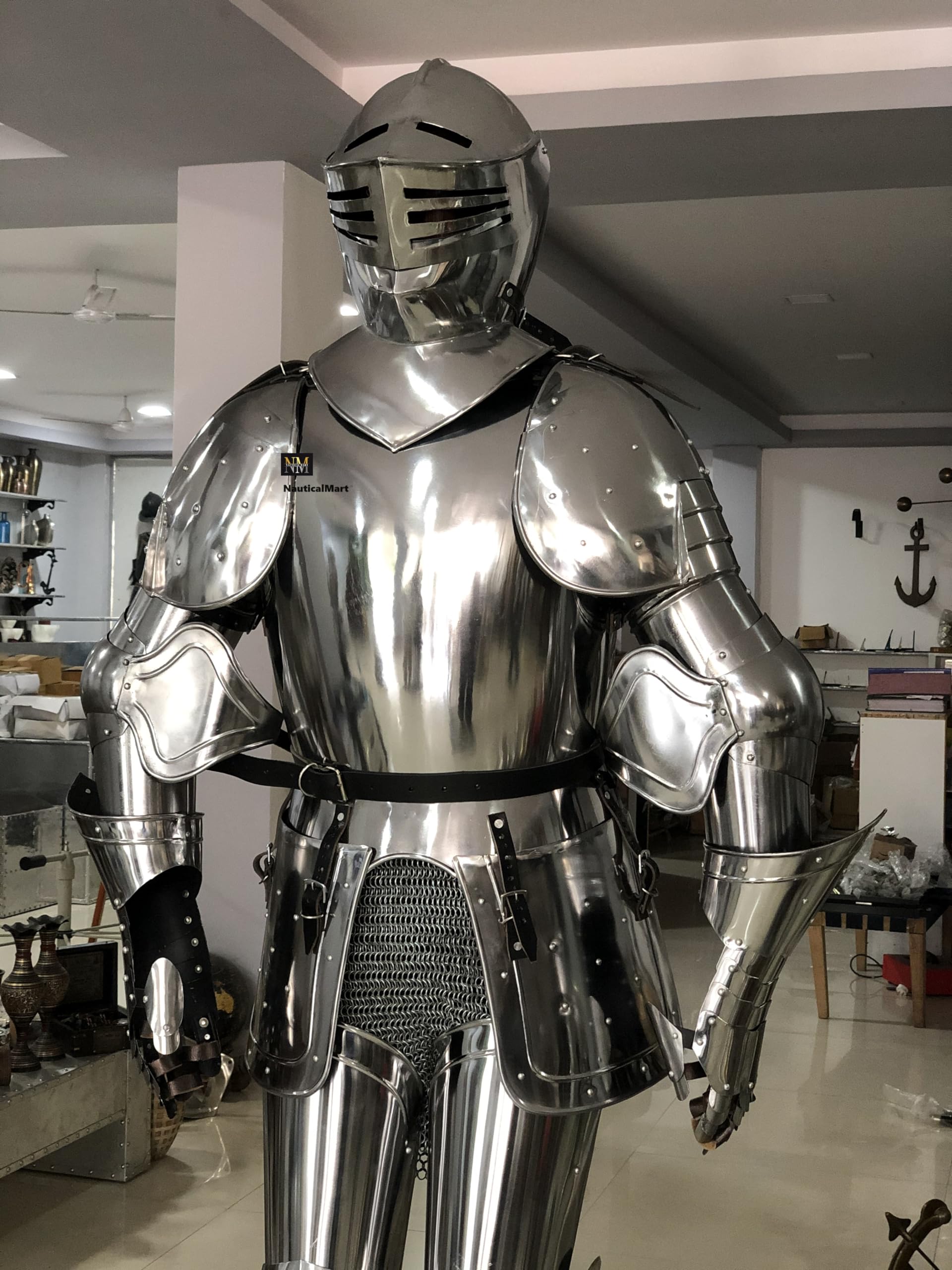 NauticalMart Medieval Knight Reenactment Full Suit of Armor Wearable Armour Halloween Costume