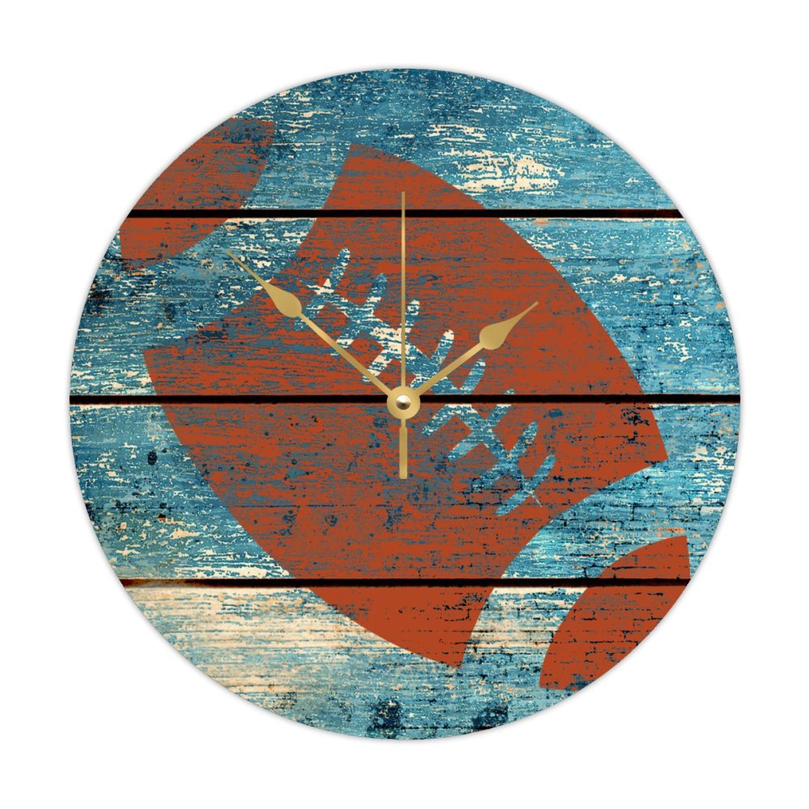 Horloge murale en bois pour embellir un salon triste à Noël 38cm