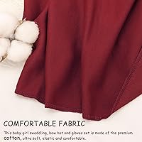Vista 4 de DRESHOW BQUBO - Conjunto de guantes de algodón para recién nacido, manta cálida para bebé, saco de dormir para bebé, regalo de ducha