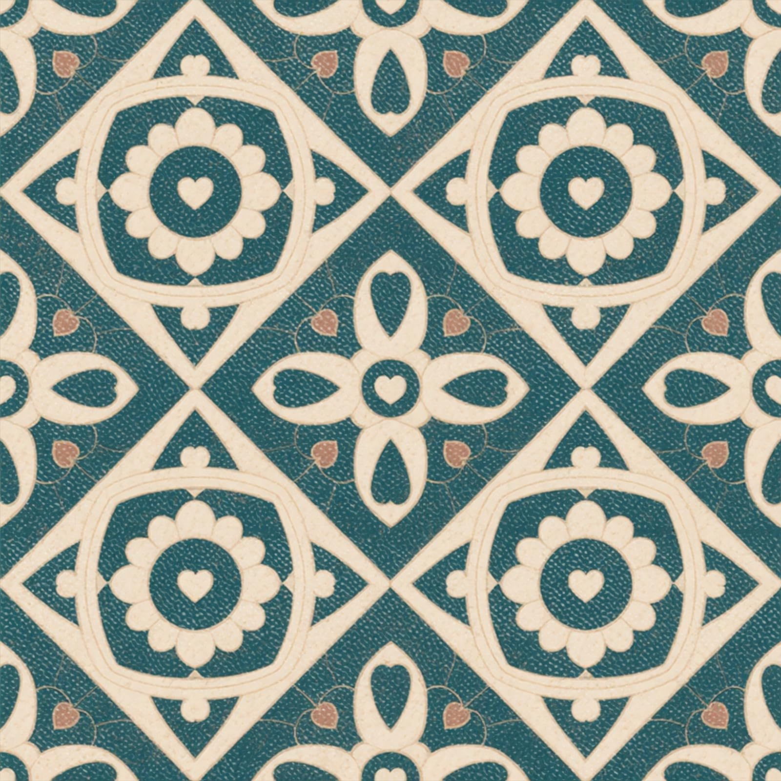 Vintage Floor Tiles - Peel & Stick Vinyl -13