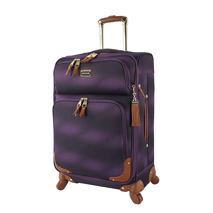 Buy Steve Madden Designer Luggage Collection Lightweight 24 Inch Expandable Softside Suitcase