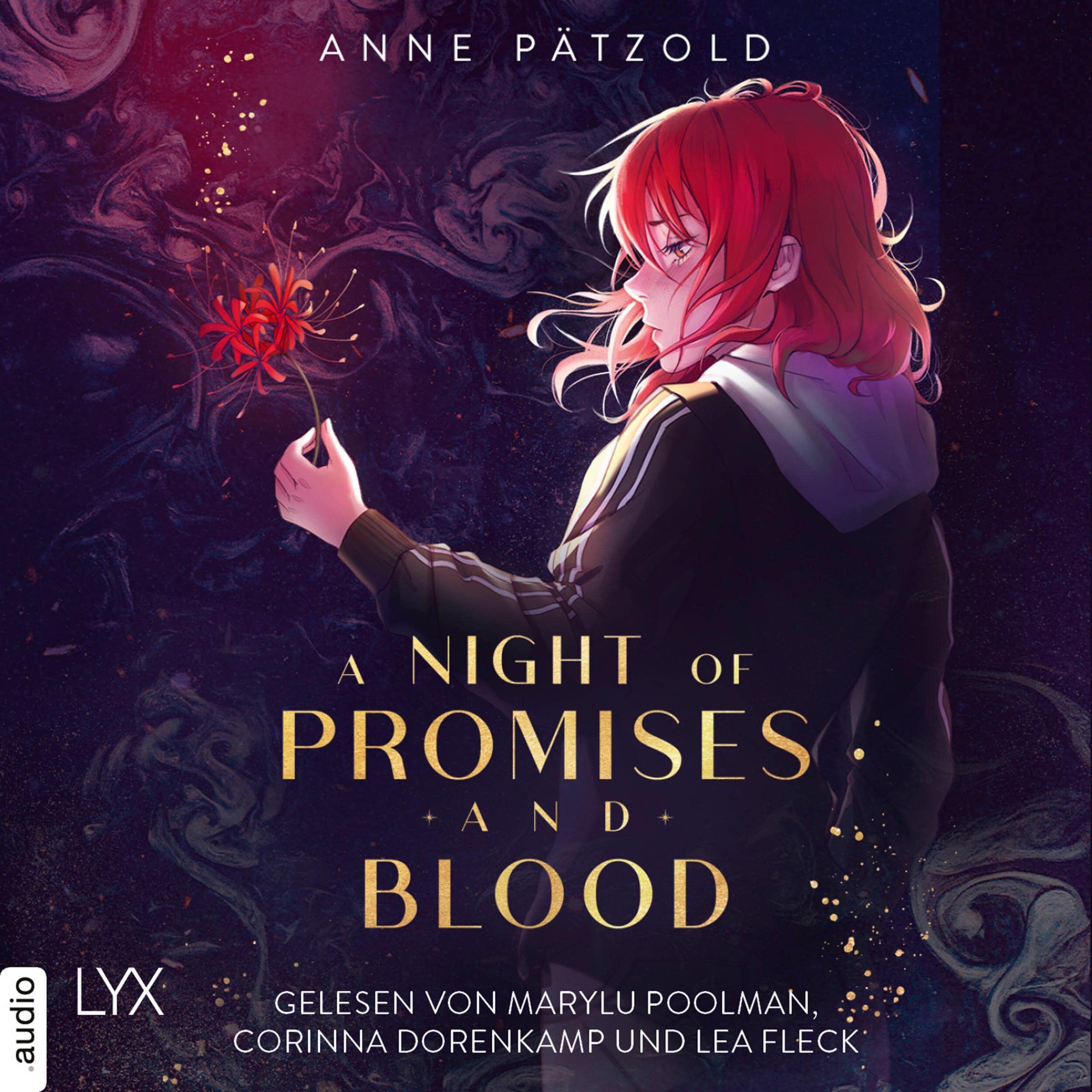 Cover art for A Night of Promises and Blood (German edition)
