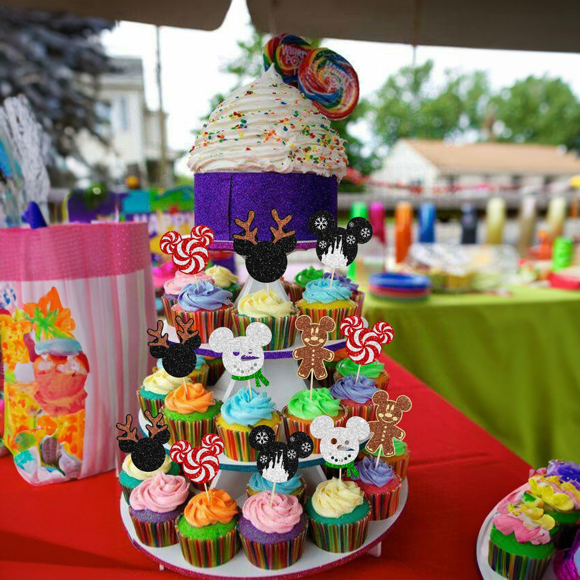 Decorazione Torta Frozen Gyufise 24 Decorazioni Per Cupcake Con Fiocco Di  Neve Blu Glitterato Per Il Primo Compleanno Per Cupcake A Tema Invernale  Congelato Baby Shower Primo Decorazione Torta Minnie, image size:2000x2000