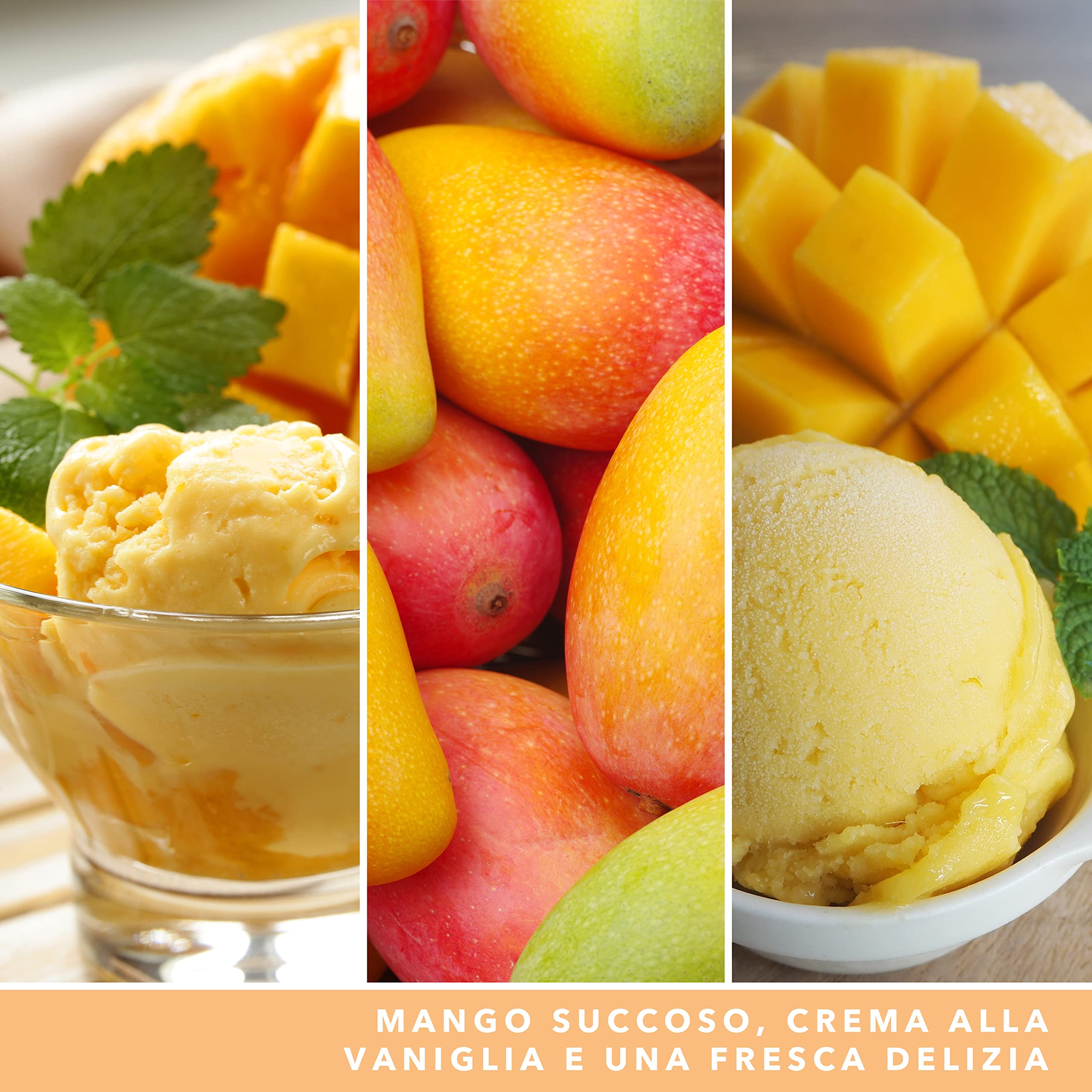 Yankee Candle Signature candela profumata | Gelato al mango in tumbler grande | Candele di miscela di cera di soia lunga durata | regalo perfetto per le donne
