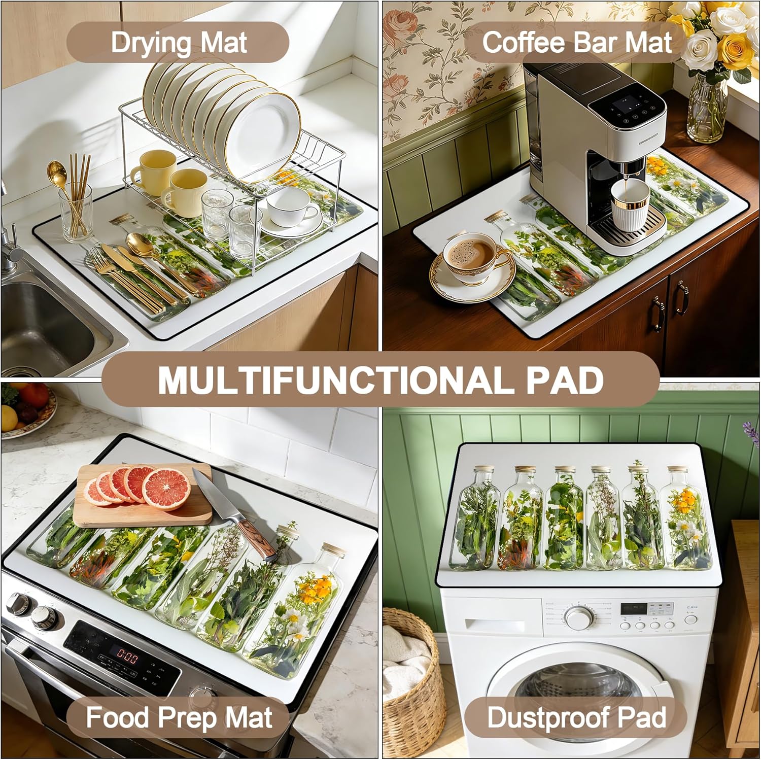 Stove Top Covers for Electric Stove: Heat Resistant Protector Glass Stove Top Expands Counter Space, Stylish Kitchen Decor (G253386)