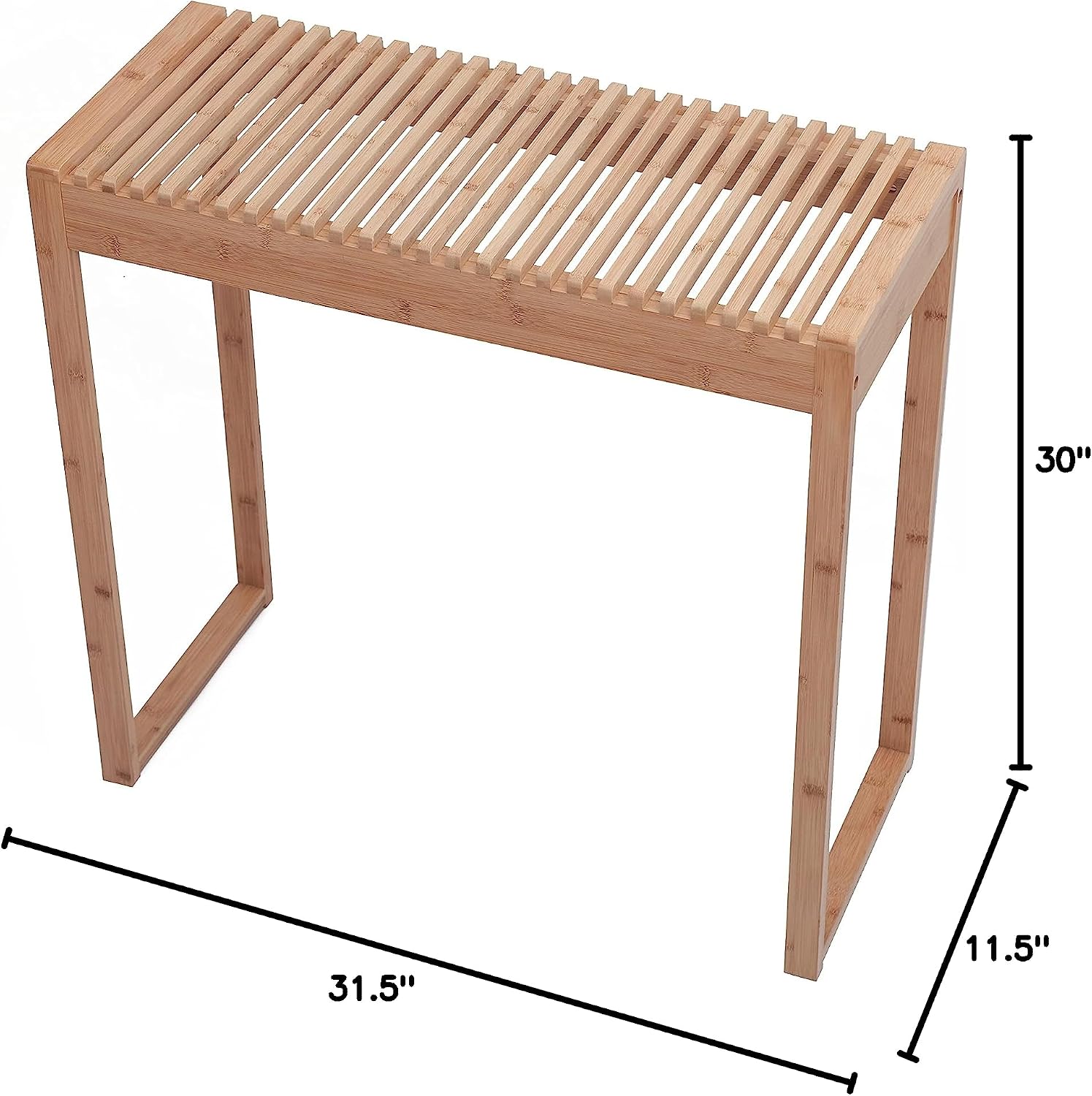Proman Products TB17235 Cambridge Bamboo Long Console Table for Entryway Hallway Entrance, Natural, 31.5" W x 13.5" D x 30" H