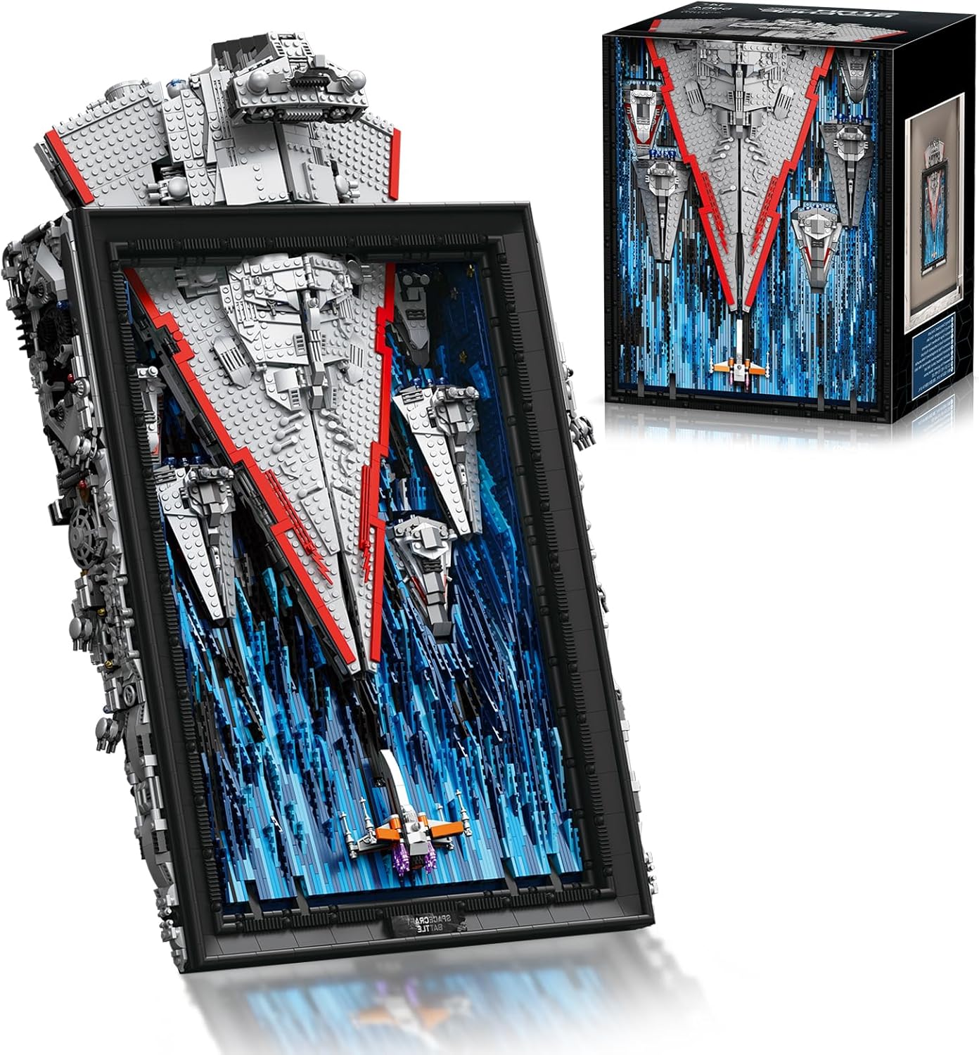 Sosuy Space Wars Destroyer Building Block Sets for Adults Men, 5345 Piece Large 3D Wall Art Display Warship Model Kit, Cool Home Decor, Xmas Christmas Birthday Gifts for Teens Boys Age 13 14 15 16+