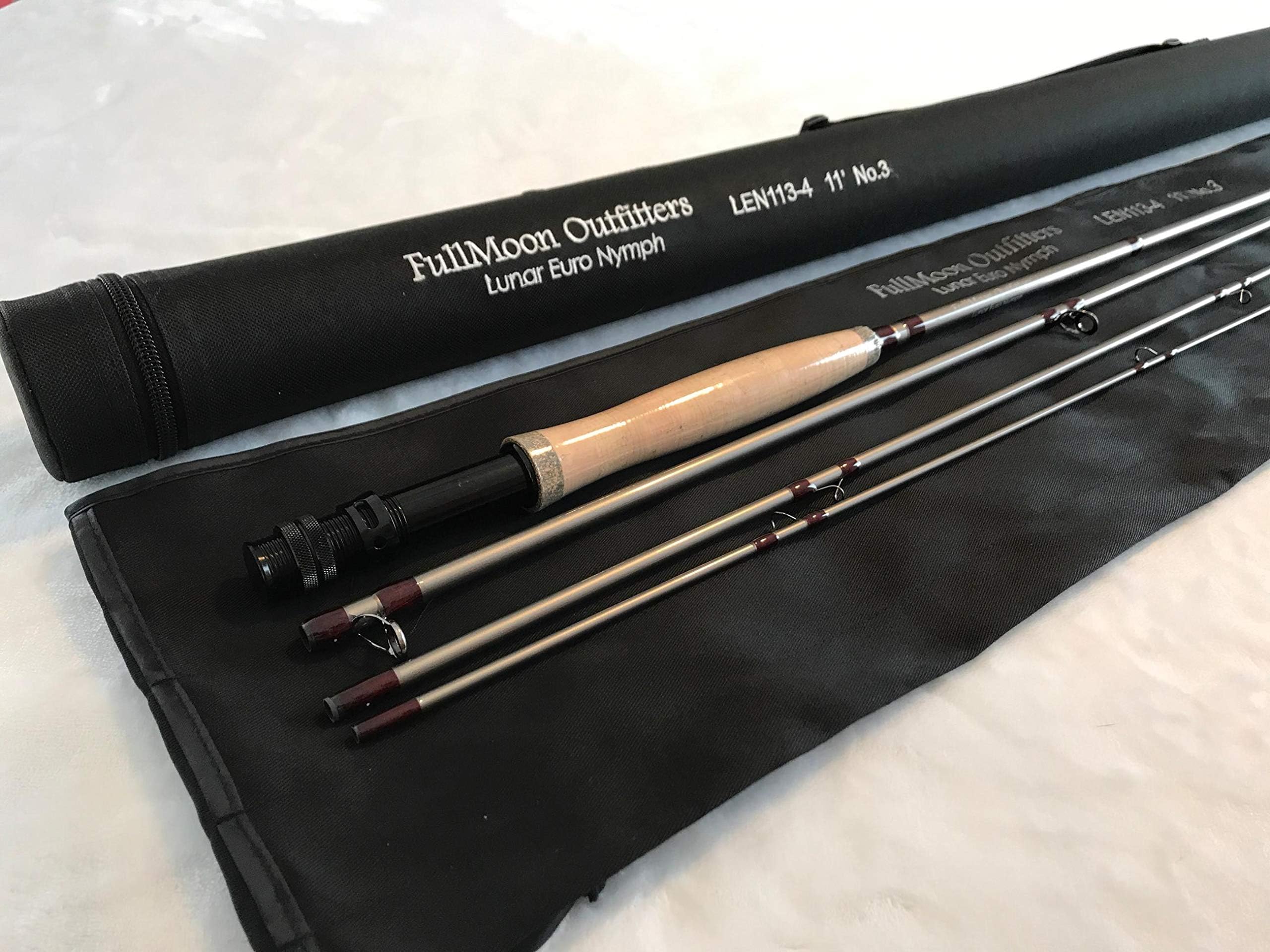 Super Sale!!! FMO Lunar Series 11’ 3WT Euro Czech Nymph Fly Rod Mod. Fast Action 40T Carbon Fiber Trout + Free Tippet Rings!!!