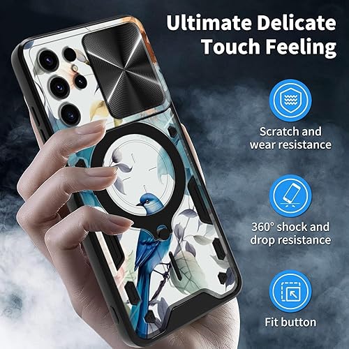 Vista 72 de Funda protectora híbrida para Samsung Galaxy A53 5G de 6.5 pulgadas y anillo giratorio de 360 grados, función atril, híbrida, de doble capa