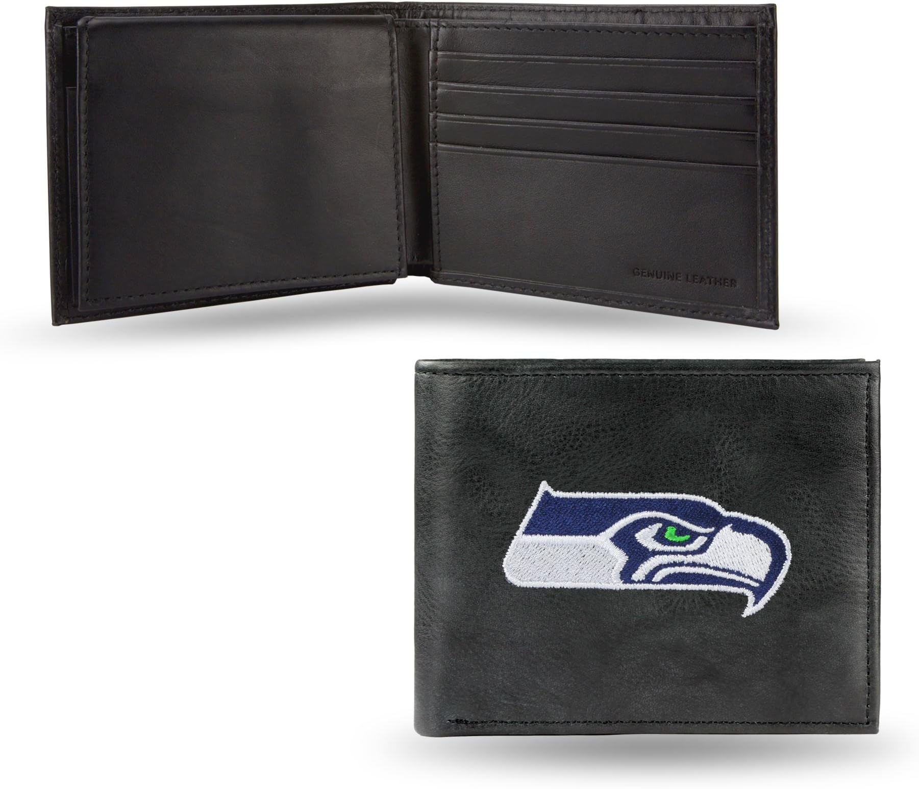 NFL Embroidered Leather Billfold Wallet