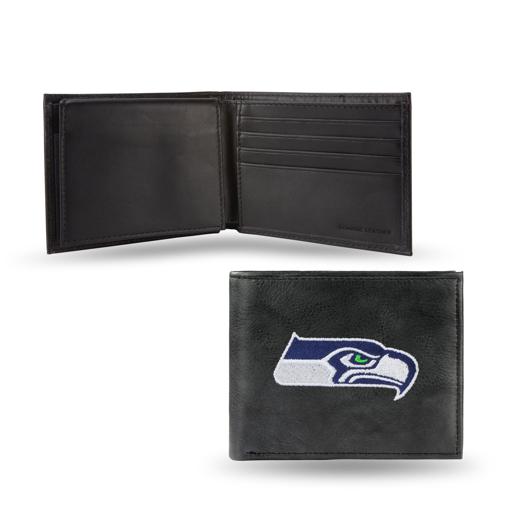 NFL Embroidered Leather Billfold Wallet