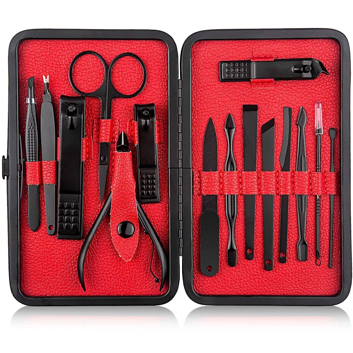 Vievogue Nail Clipper Set 15 in 1 Nail file Swing Out Nail