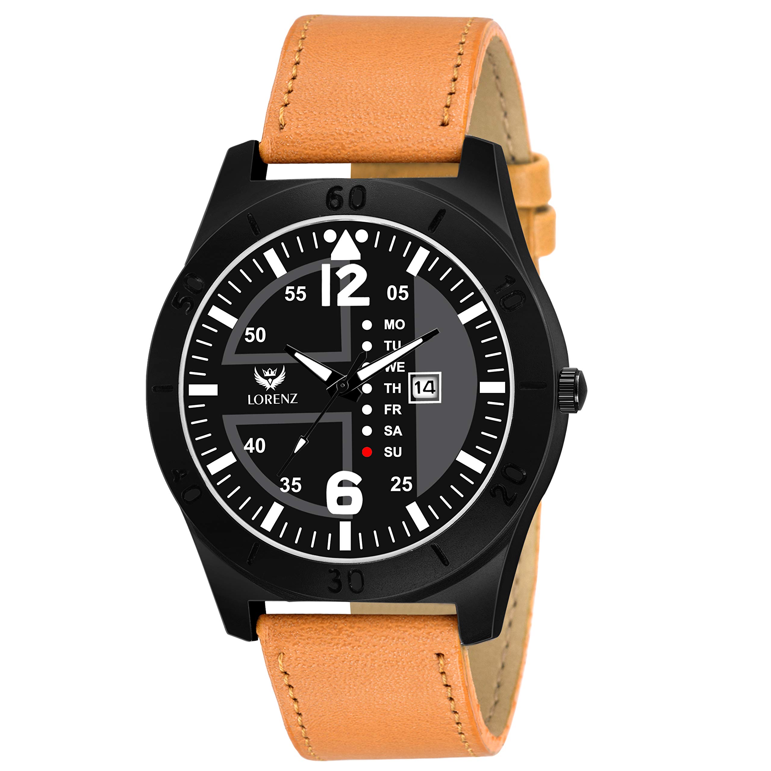 LORENZ MK-2028W Date Edition Black Dial Analogue Watch for Men (B07NWQKW8V) Amazon Price History, Amazon Price Tracker