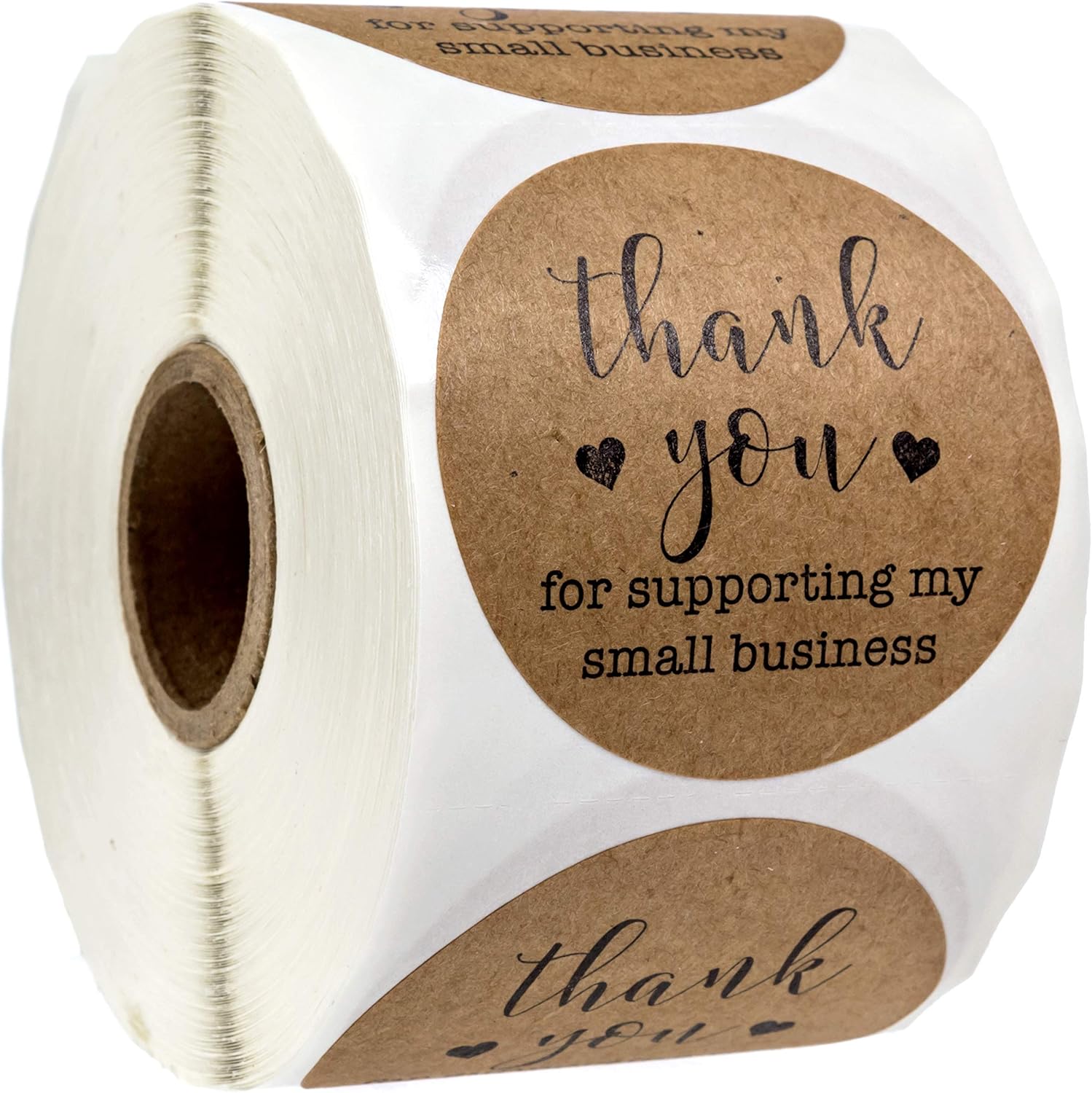 2 Inch Round Kraft Thank You For Supporting My Small Business Stickers 500 Labels Per Roll Office Products Amazon Com