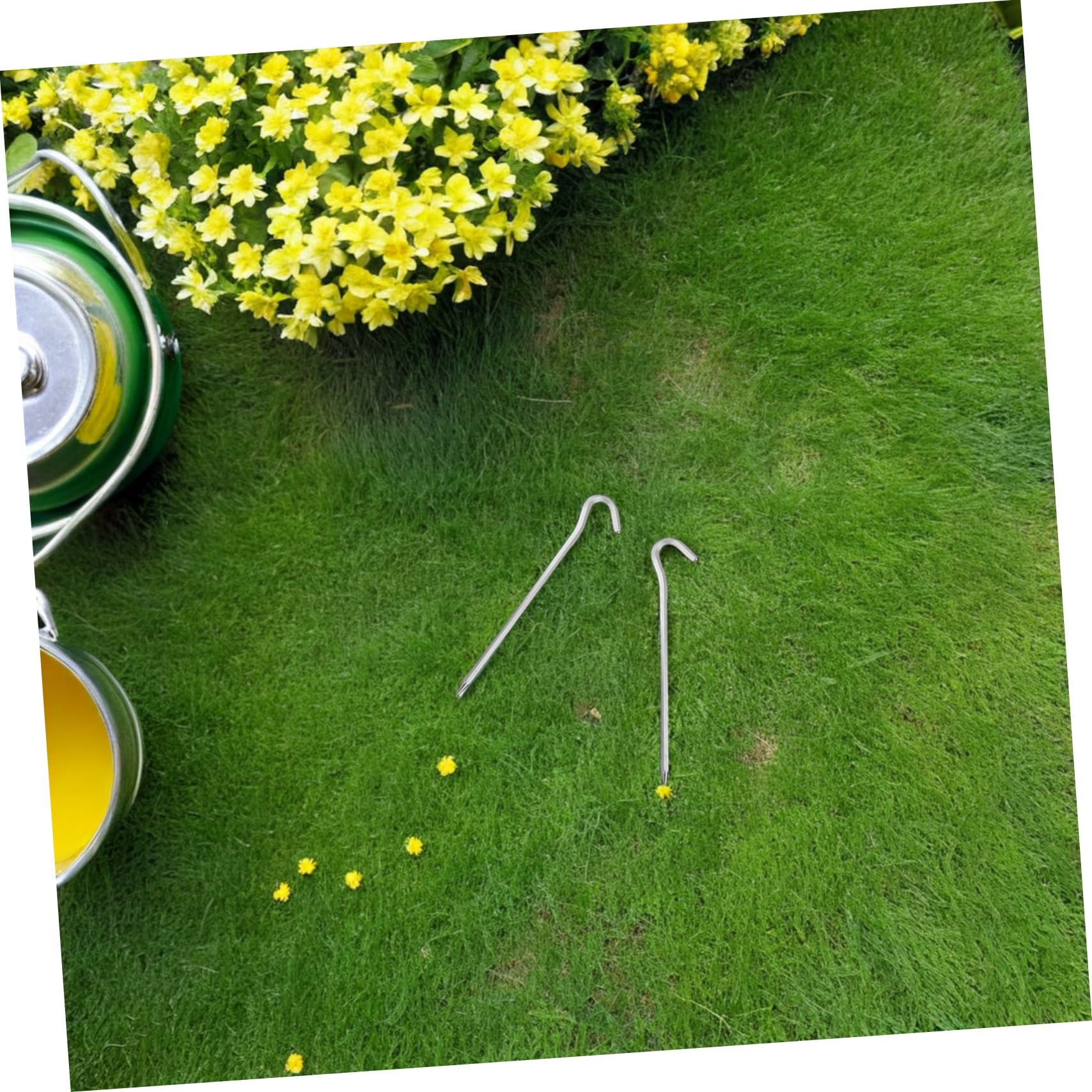 Sosoport 40 Pezzi Picchetti Esagonali in Metallo Robusti per Campeggio e Giardino Fissaggi Terreno Leggeri e Facili da Usare per Ripari Coperture e Attrezzature Outdoor