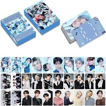 8Pack/240PCS Stray-K Photocards,Stray-K Lomo Cards Greeting Cards for Collection(Pink)
