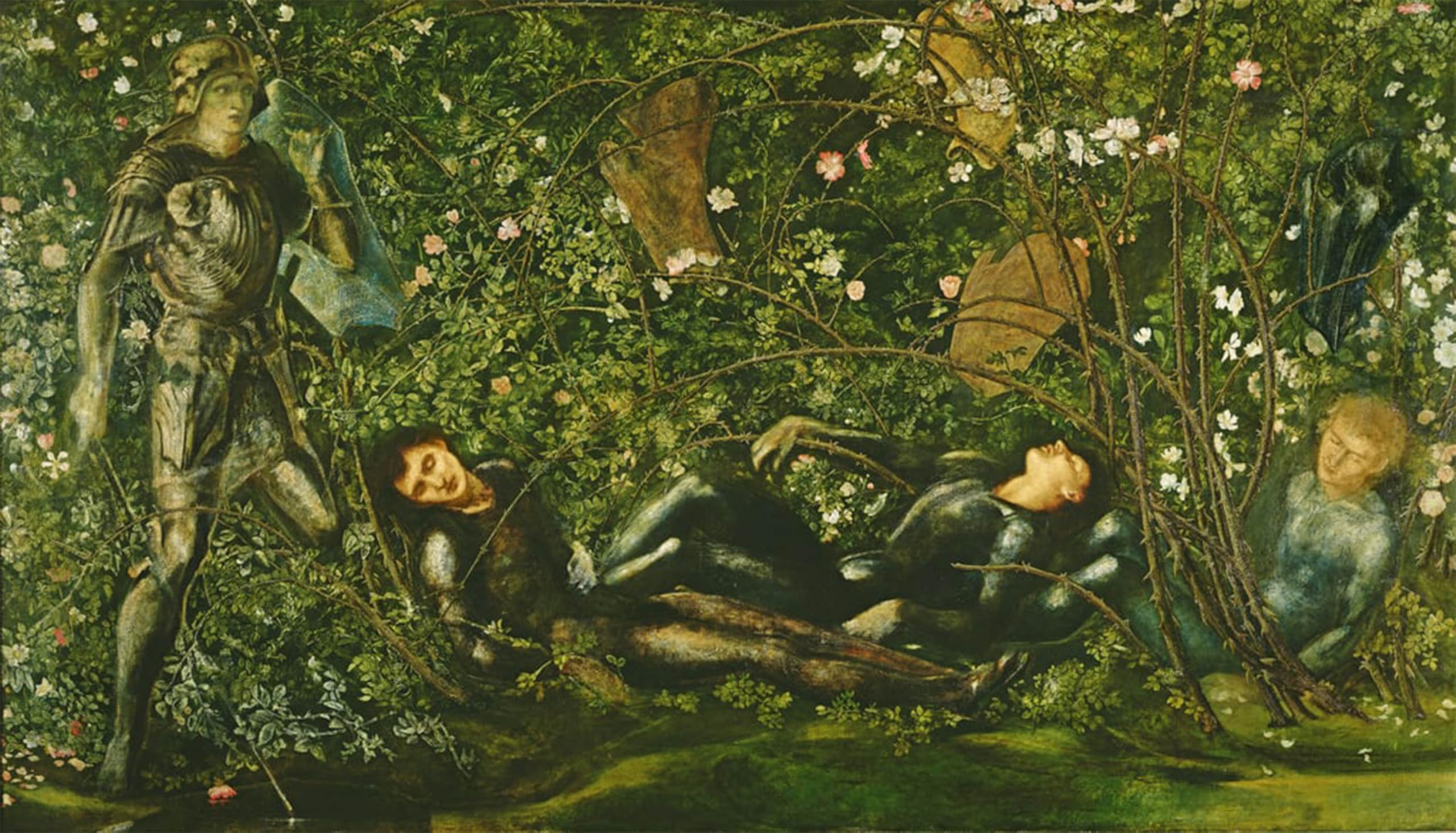 SERENDIPITP Aesthetic Poster Photo Wall Print Retro Picture the Knights and the Briar Rose by Edward Burne Jones Modern Wall Artwork for Home Decor 60x90cm