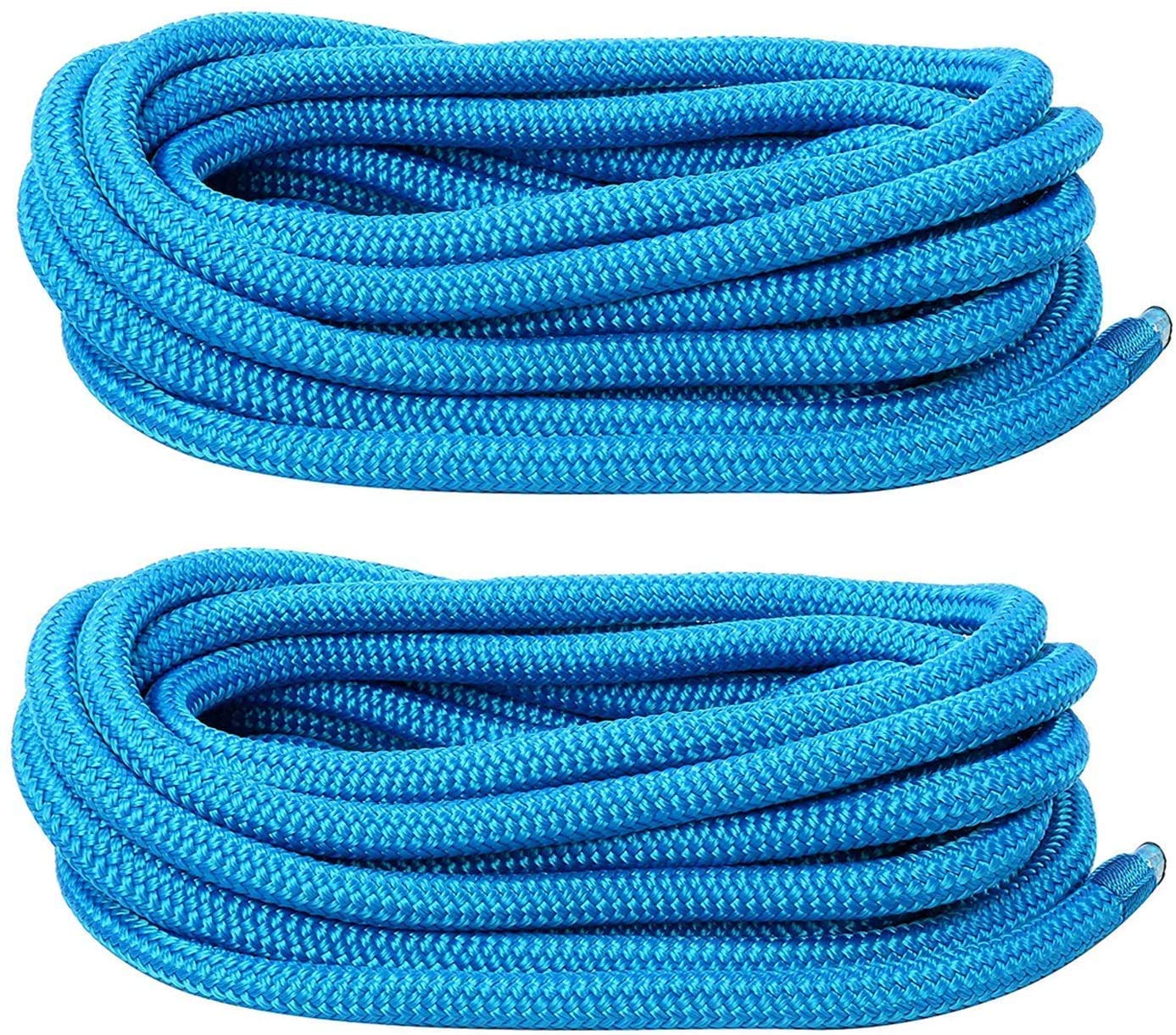 FreeTec 2 piezas de cuerda para barco de nailon con ojo, 12 mm de diámetro, 6 m de largo, color azul