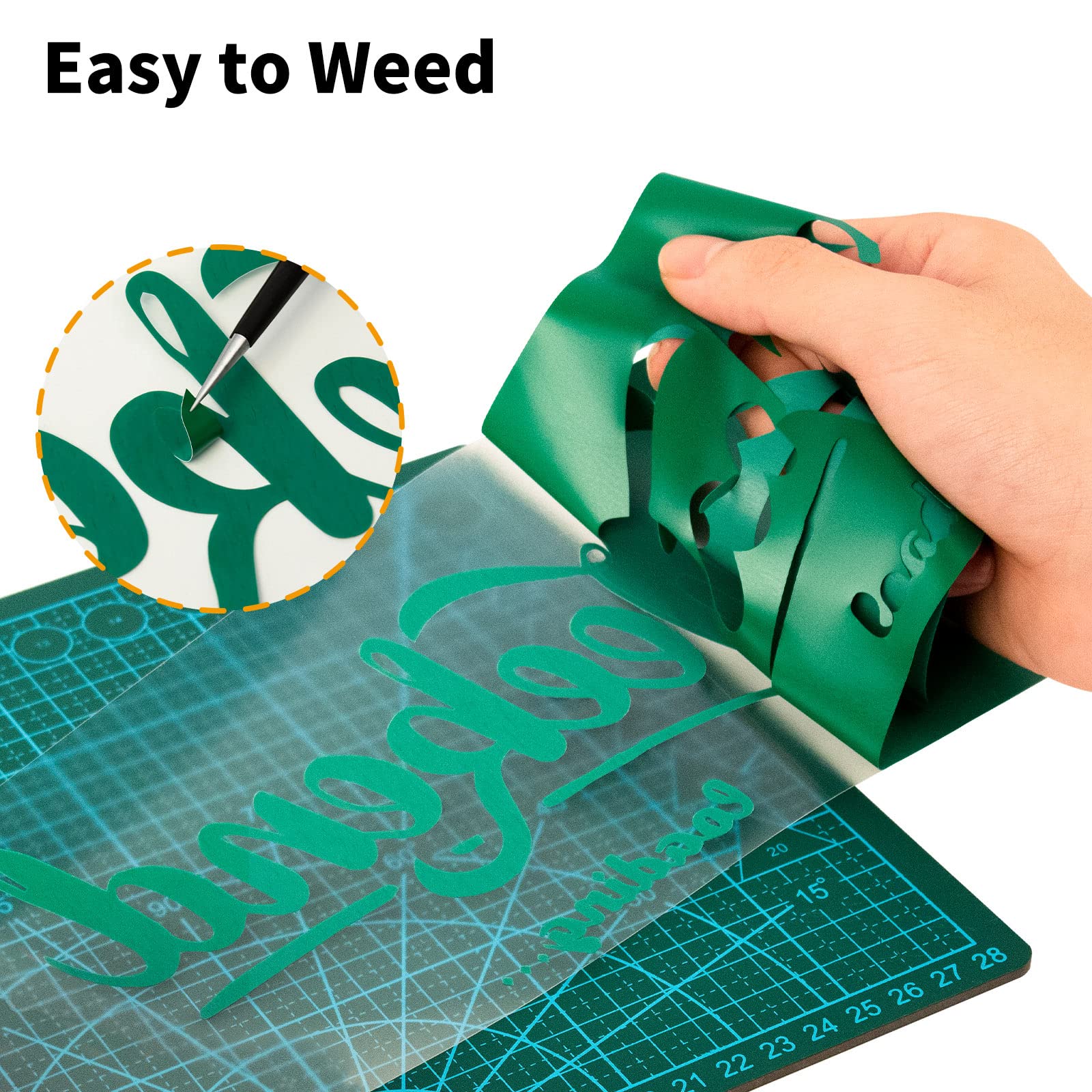 IModeur Vinile Permanente Verde | Adesivo Per Cricut E Decorazione Fai Da Te - Foto 2