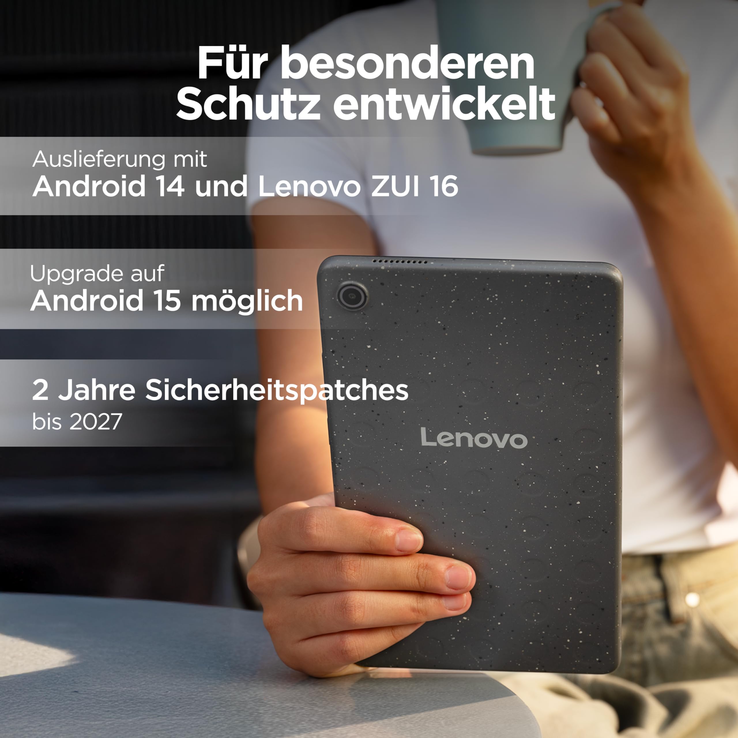 Lenovo Tab One Tablet | 8.7" 1340 x 800 LCD Display | MediaTek Helio G85 | 4GB RAM | 64GB Speicher | Android | Luna Grey