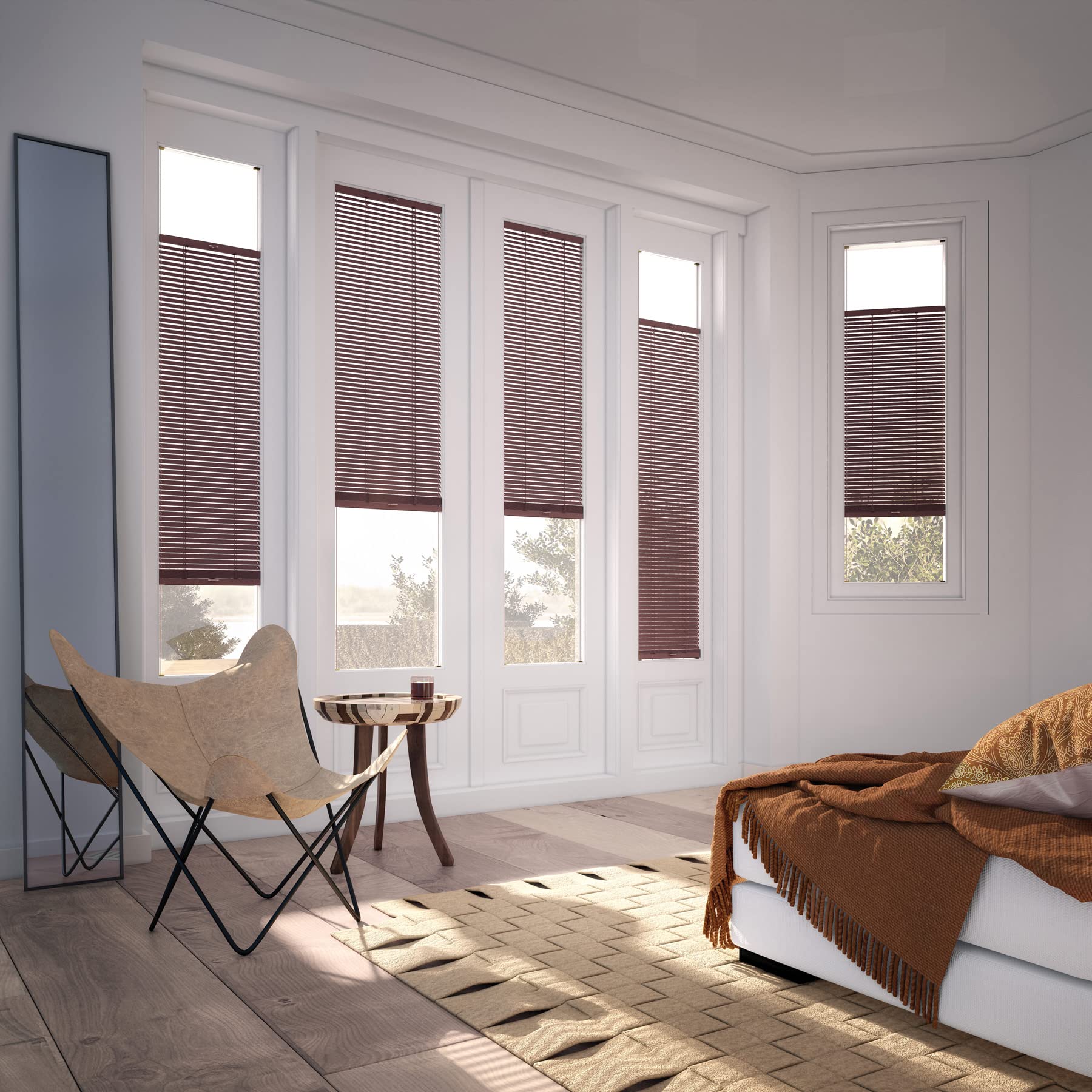 OR TENDE - Tenda Veneziana da 15 mm 140x230 cm SU MISURA in Alluminio per finestre facile montaggio Made in Italy