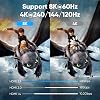 Cable HDMI 8K delgado de 1 pie, paquete de 5, ultra alta velocidad 48Gbps | Compatible con VRR, ALLM, ARC/eARC, HDCP2.3, Dolby Atmos y DTS:X, HDR10+ para TV, monitor, computadora, laptop, proyector, PS5, Xbox 3