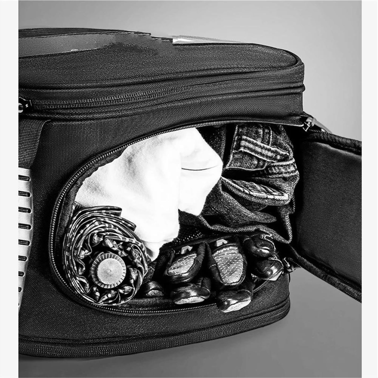 Bolsa Túnel para Motocicleta Tanque Combustible Carcasa Dura Reposapiés Alforja para Yamaha Xmax 125 250 300 400 NMAX 155 160