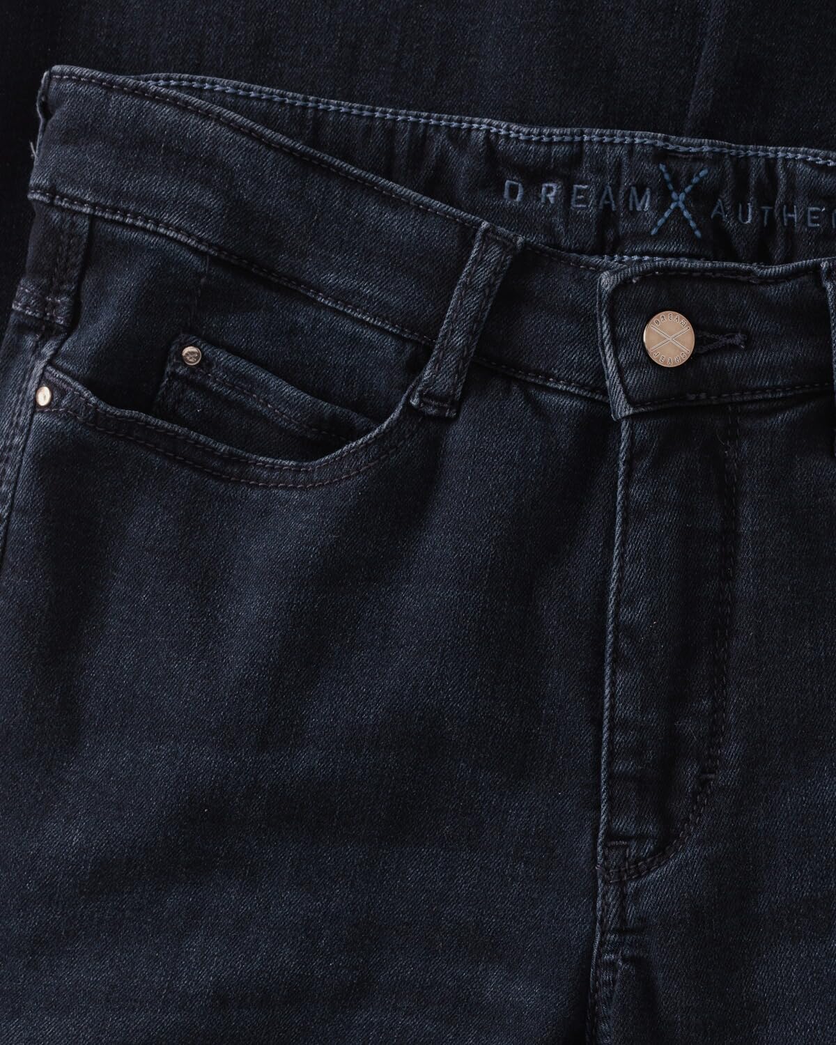 Mac Dream Wide Authentic 5439-90-0358L - Pantalones vaqueros de 5 bolsillos para mujer