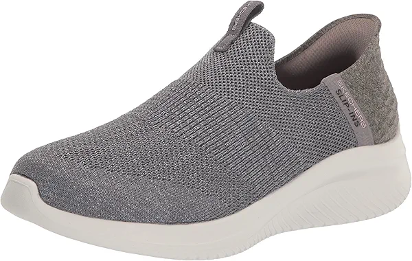 Skechers womens Hands Free Slip Ins Ultra Flex 3.0 Smooth Step Sneaker, Grey, 7.5 Wide