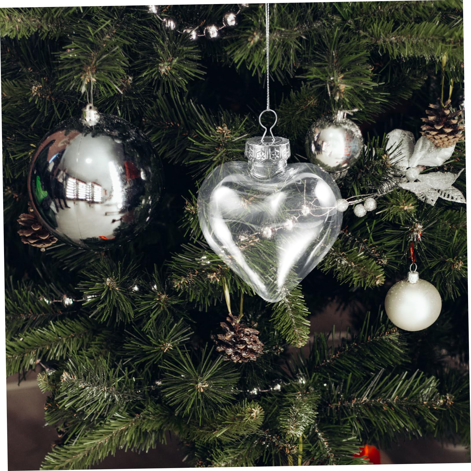 16pezzi Palline di Natale Trasparenti Pz Decorazioni da Appendere all Albero di Natale Articoli per Feste di Ornamenti Fai da Te Riempibili Decorazioni Natalizie