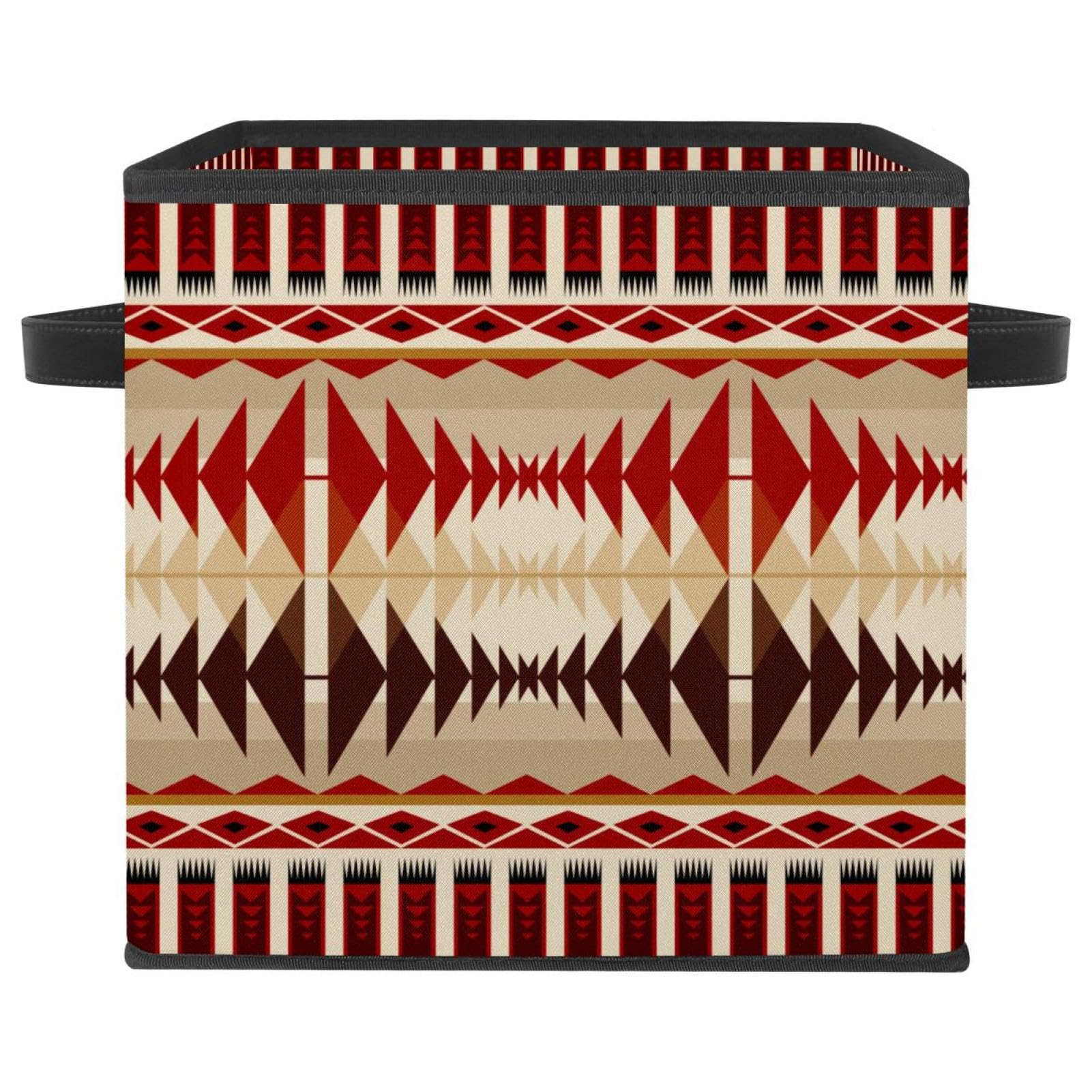 Cube de rangement pliable de qualité Tribe en tissu résistant pour la maison