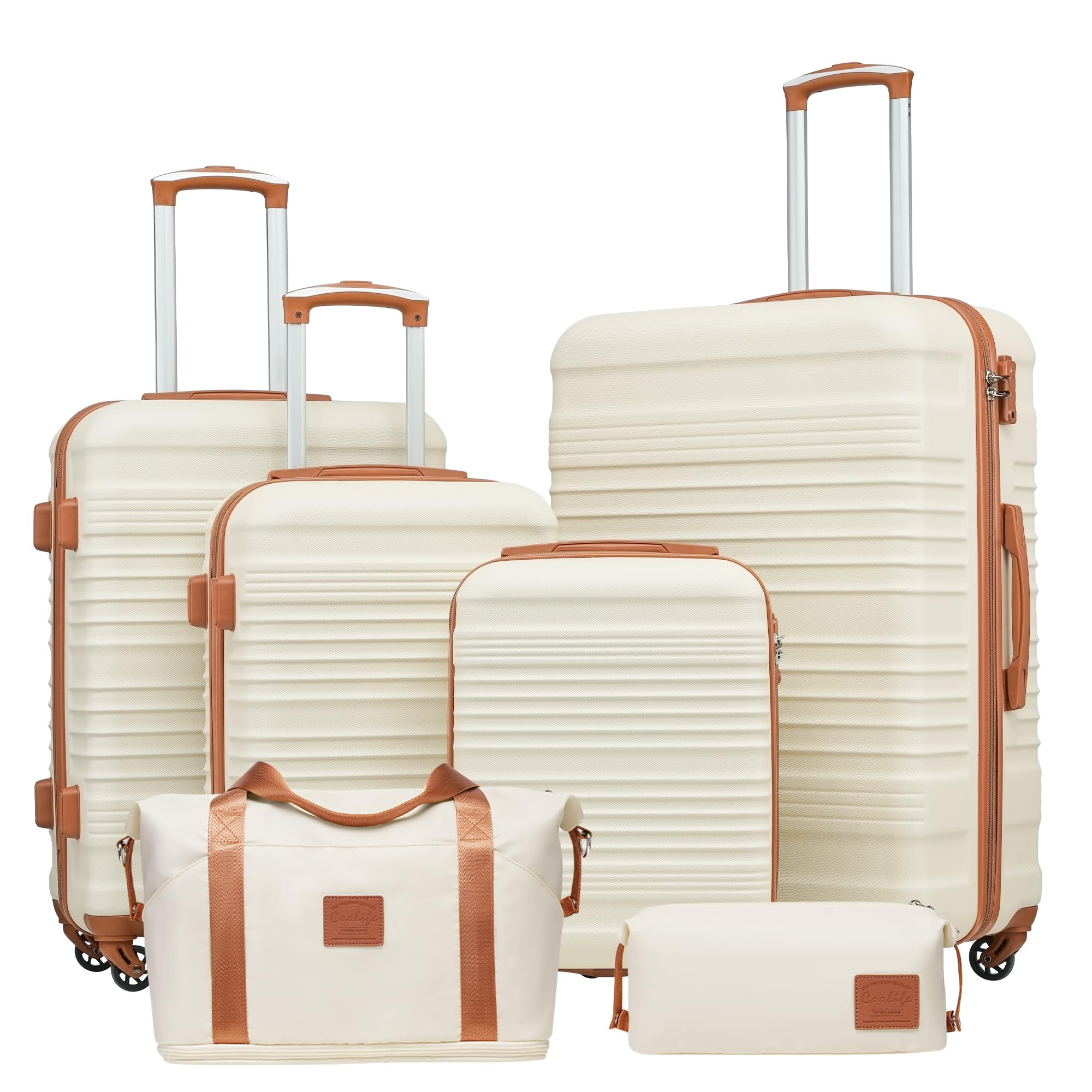COOLIFE Koffer Set 6 Teilig: Luggage Set 16