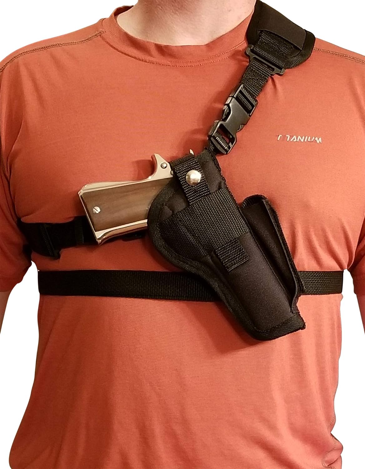 Chest/Shoulder Gun Holster | Fits Rock Island Armory 1911 w/ 5" Barrel & Other Similar Sized 1911's w/ 5" Barrel