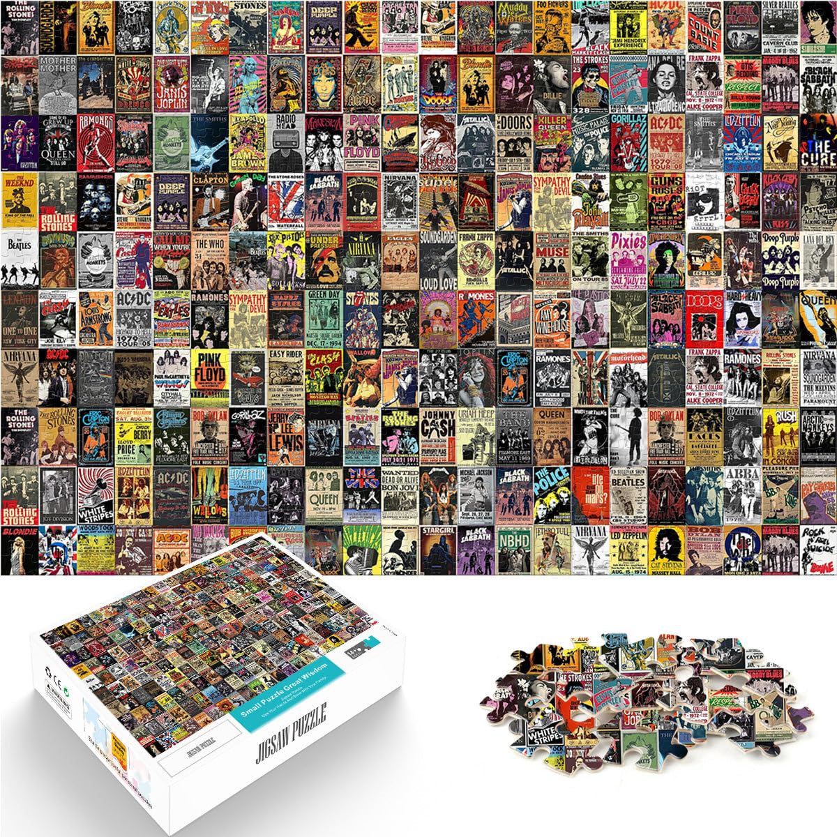 1000 Piece Adult Puzzles Retro collage Challenging To Complete But Fun And Humorous 26x38cm Parent-child interaction for ages 14+ — image 1