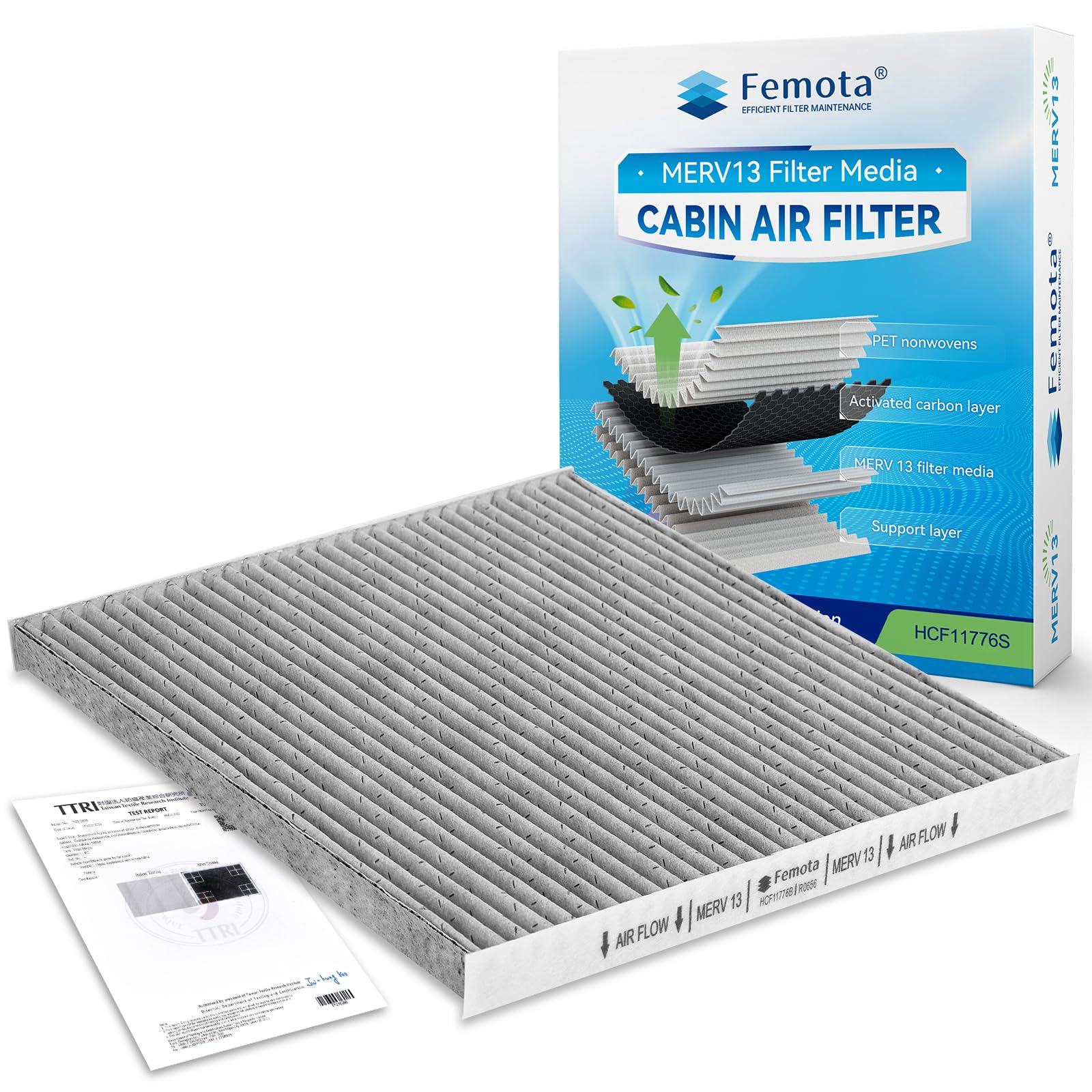 Amazon.com: Femota Certified MERV 13 Cabin Air Filter with