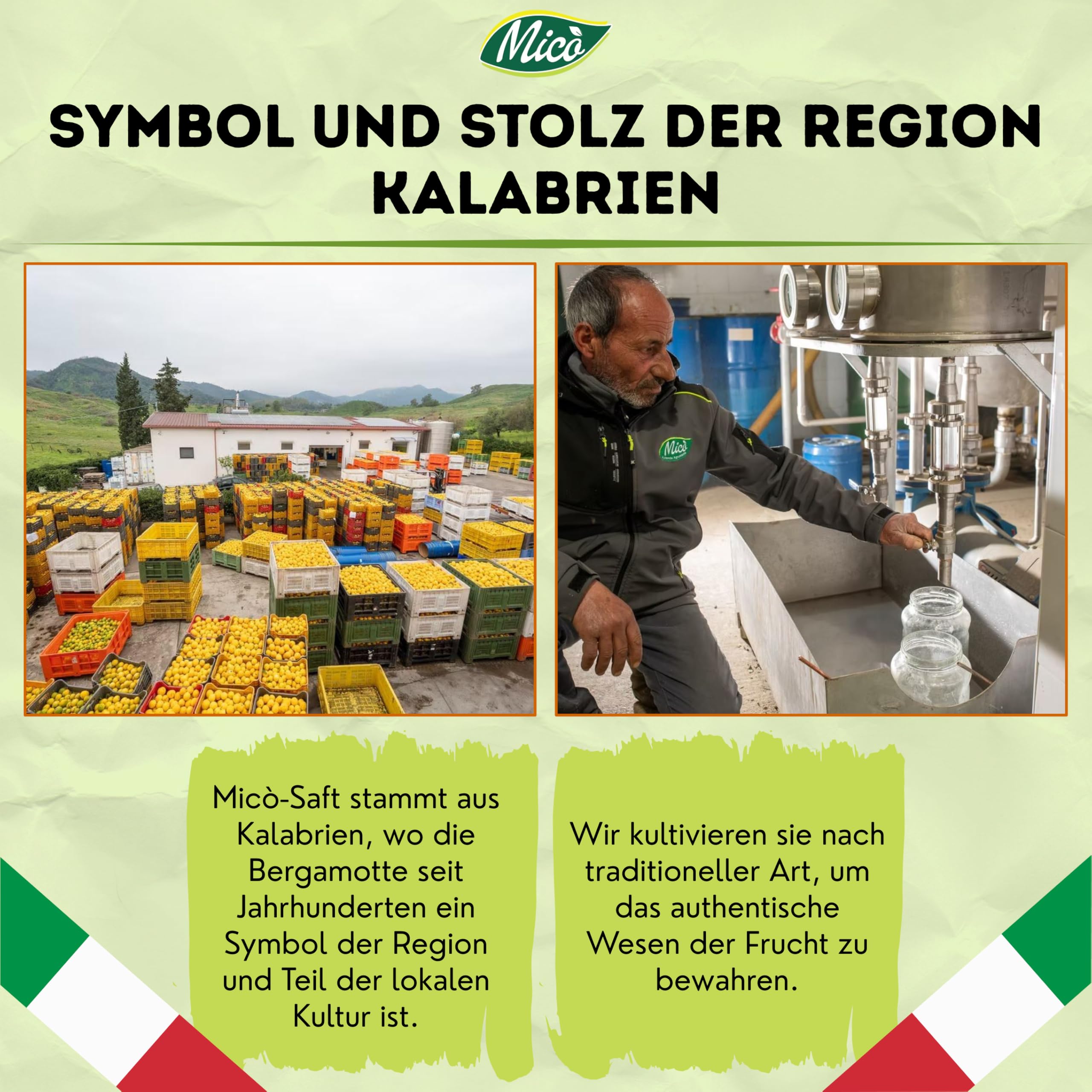 Bergamicó Bergamottensaft Kalabrien 750 ml NFC Saft Nicht Aus Konzentrat Naturbelassener Mechanisch Kaltgepresst