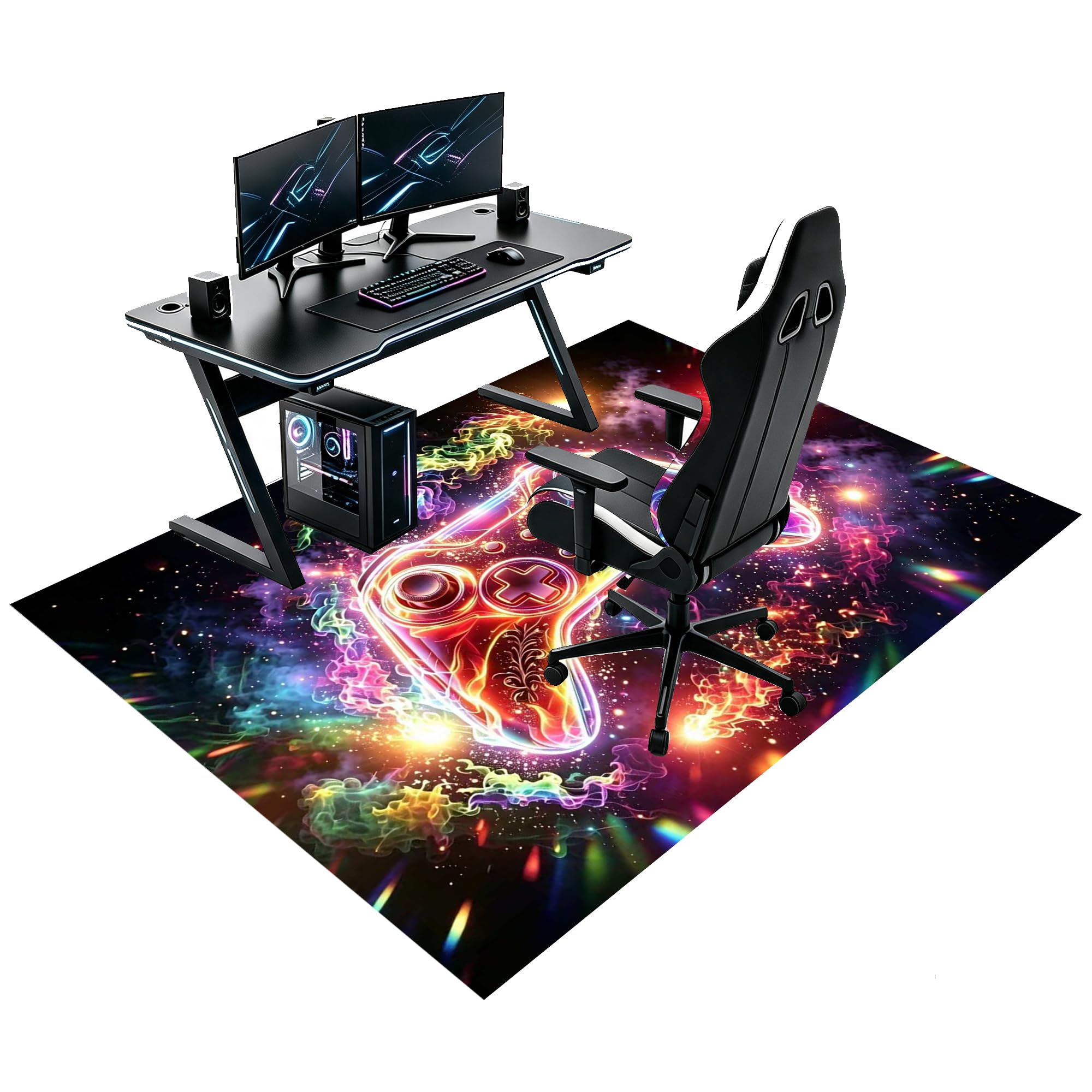 Tapis de Chaise de Gaming Tapis Chaise Bureau 180 x 200 cm