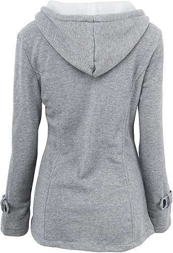 Miniatura 2 de Abrigos de invierno para mujer, con forro de sherpa, chaqueta gruesa y resistente al viento, con capucha de piel, talla grande acolchada