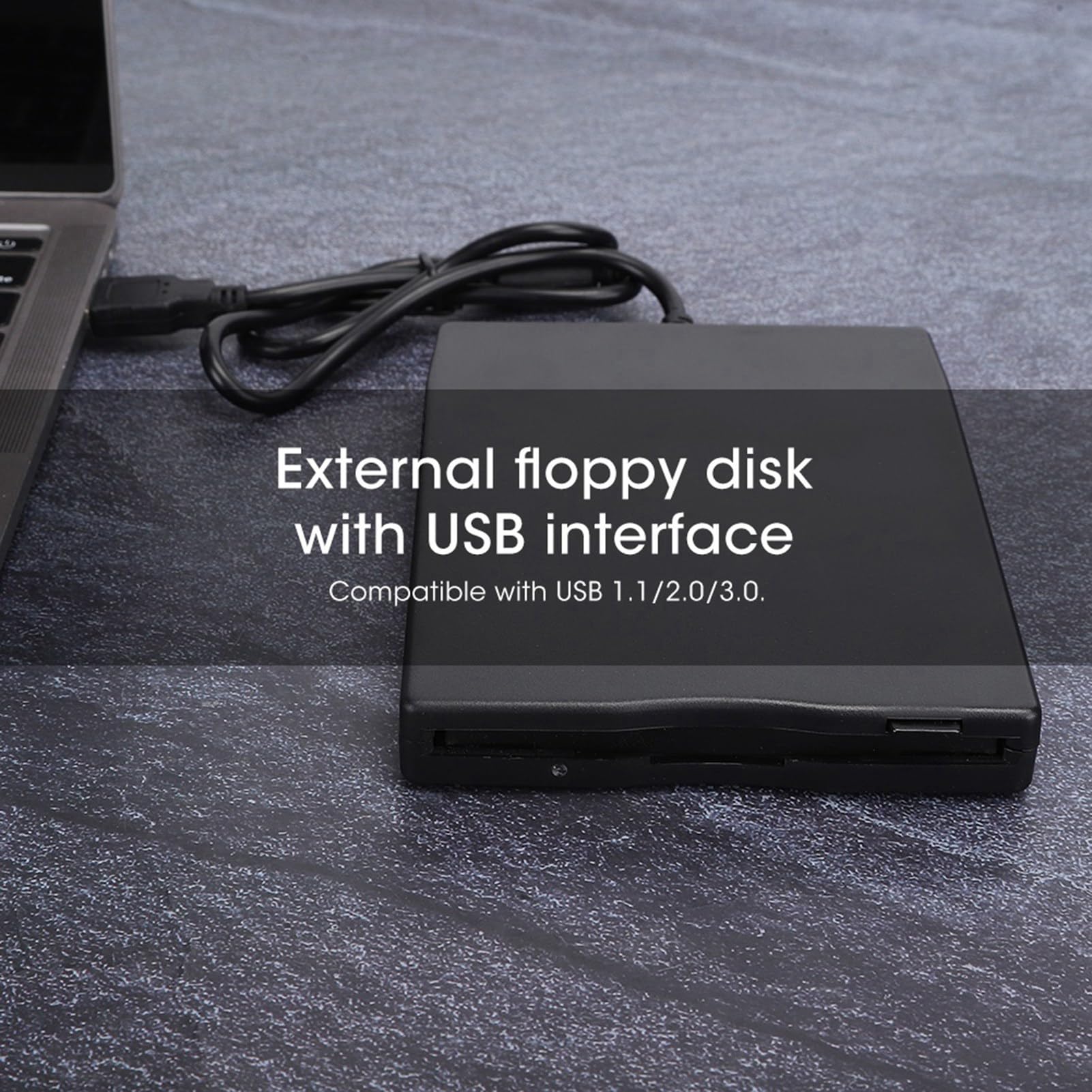 Disque de Lecteur de Disquette Externe Lecteur de Carte 3,5 Pouces Accessoire d'ordinateur Disque de Lecteur de Disquette Externe USB pour Ordinateurs de Bureau et Portables